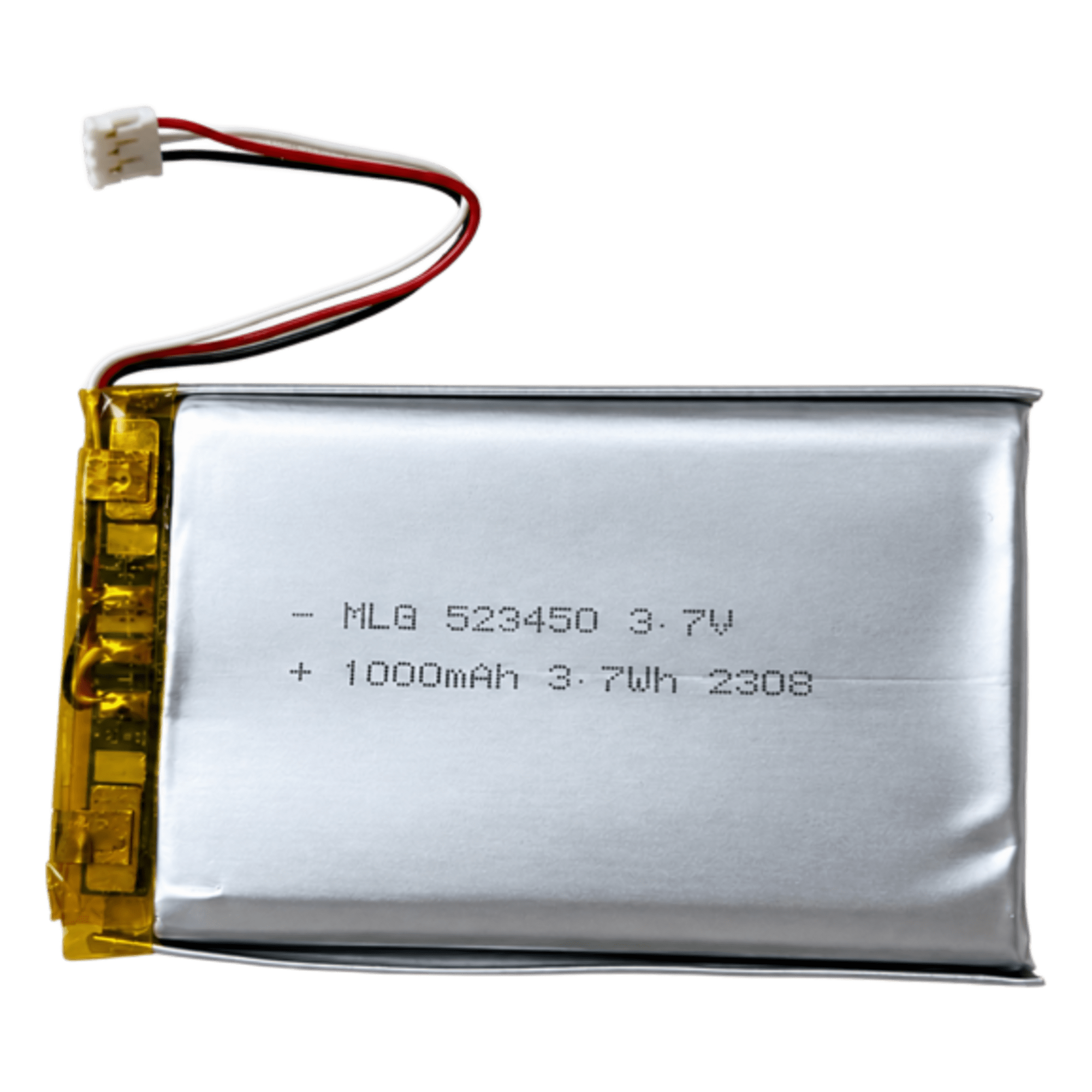 Batería Li-Po / 1000 mAh / 3.7V / 40 mm Cable / Standby 20 h — MEITRACK · SKU BATTP88L