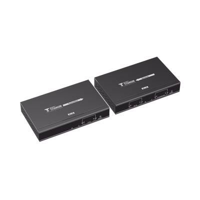 Kit Extensor MATRICIAL HDMI para distancias de 120 metros | Resolución 4K @ 30Hz | Cat6 | Soporta 100 TX de entrada e Ilimitados RX en la salida | Control por PC, Control Remoto y Botón | Compatible con Switch IGMP.