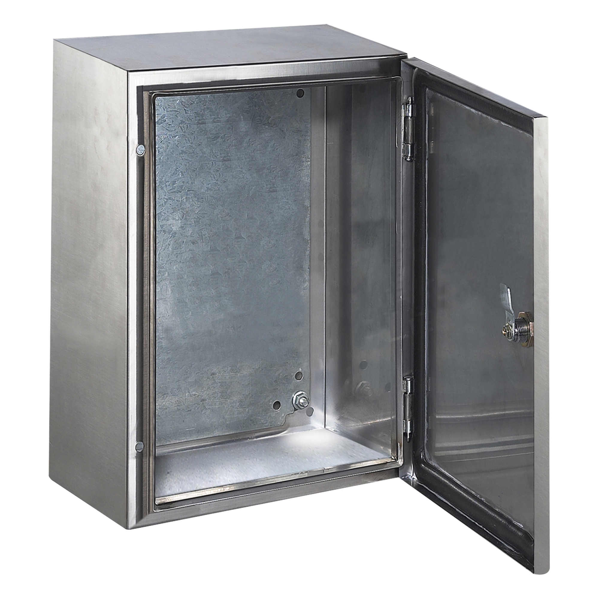 Gabinete de Acero Inoxidable IP66 / IK10 / 400 x 600 x 250 mm / 15.7 x 23.6 x 9.8 in / Carga 50 kg / Placa Galvanizada — PRECISION · SKU PST-406025-INOX-B