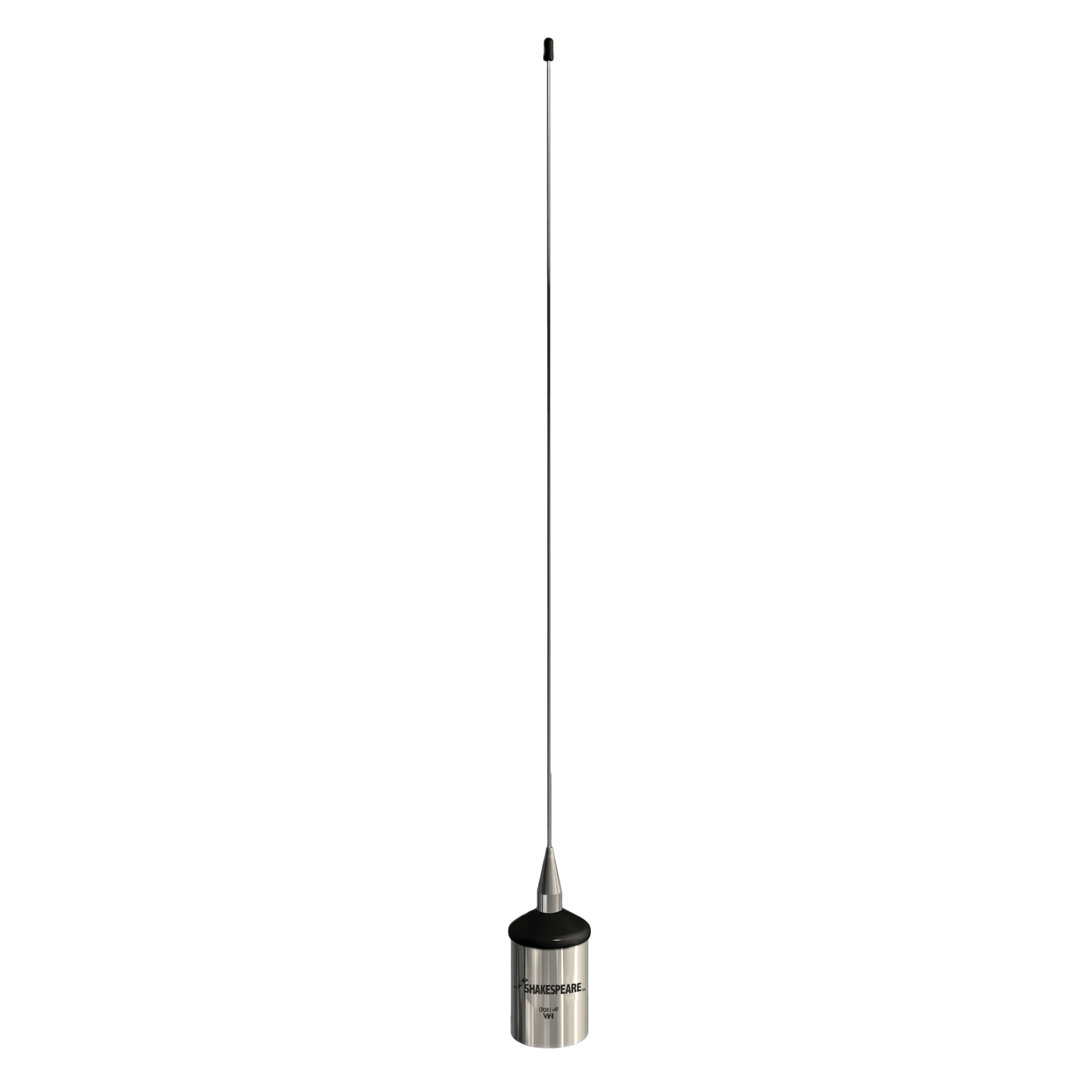 Antena Marina VHF / Acero Inoxidable / 3 dB / 50 W / 7 MHz / RG-58 4.5 m (15 ft) / 1.02 m (3.3 ft) — SHAKESPEARE · SKU 5241-R