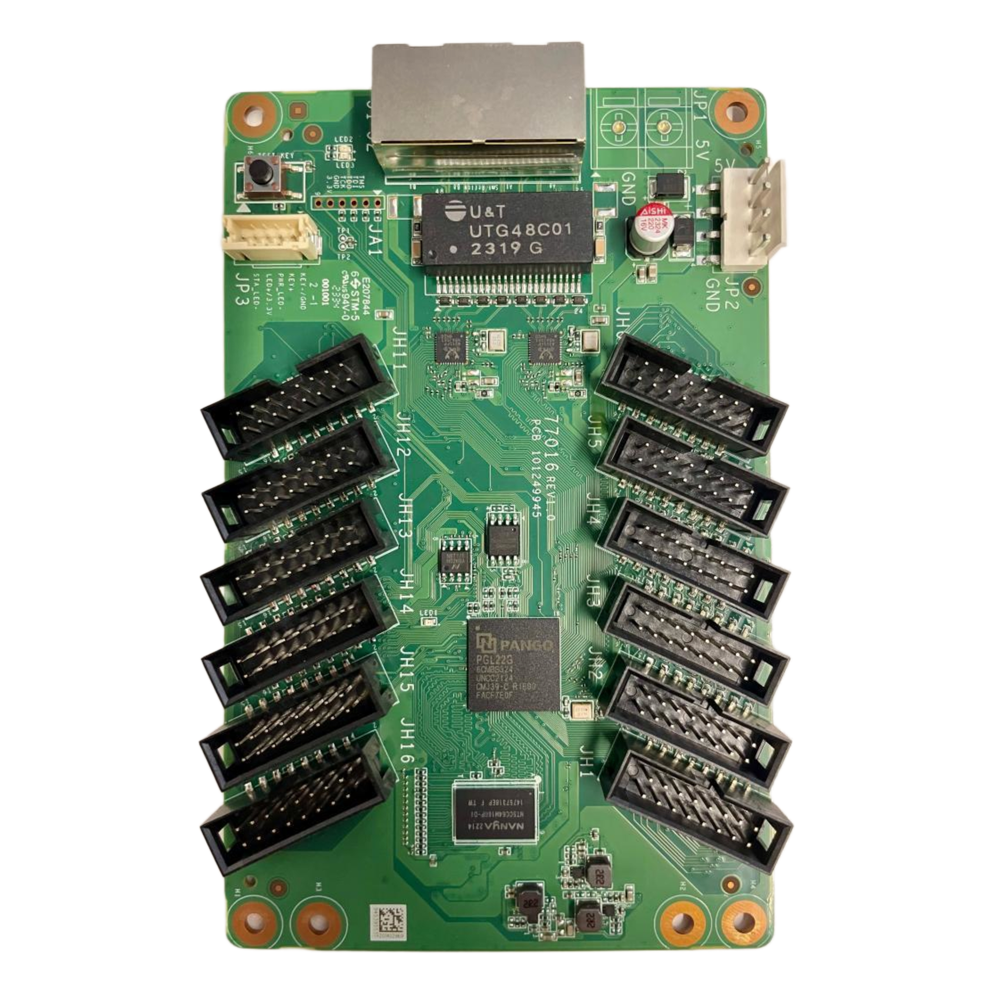 Tarjeta Receptora LED / 12 Puertos / 512 x 512 Píxeles / 16 Bit / Corrección Cromática Luz por Luz / Ajuste Gamma RGB Independiente — HIKVISION · SKU DS-DR31H-12/U