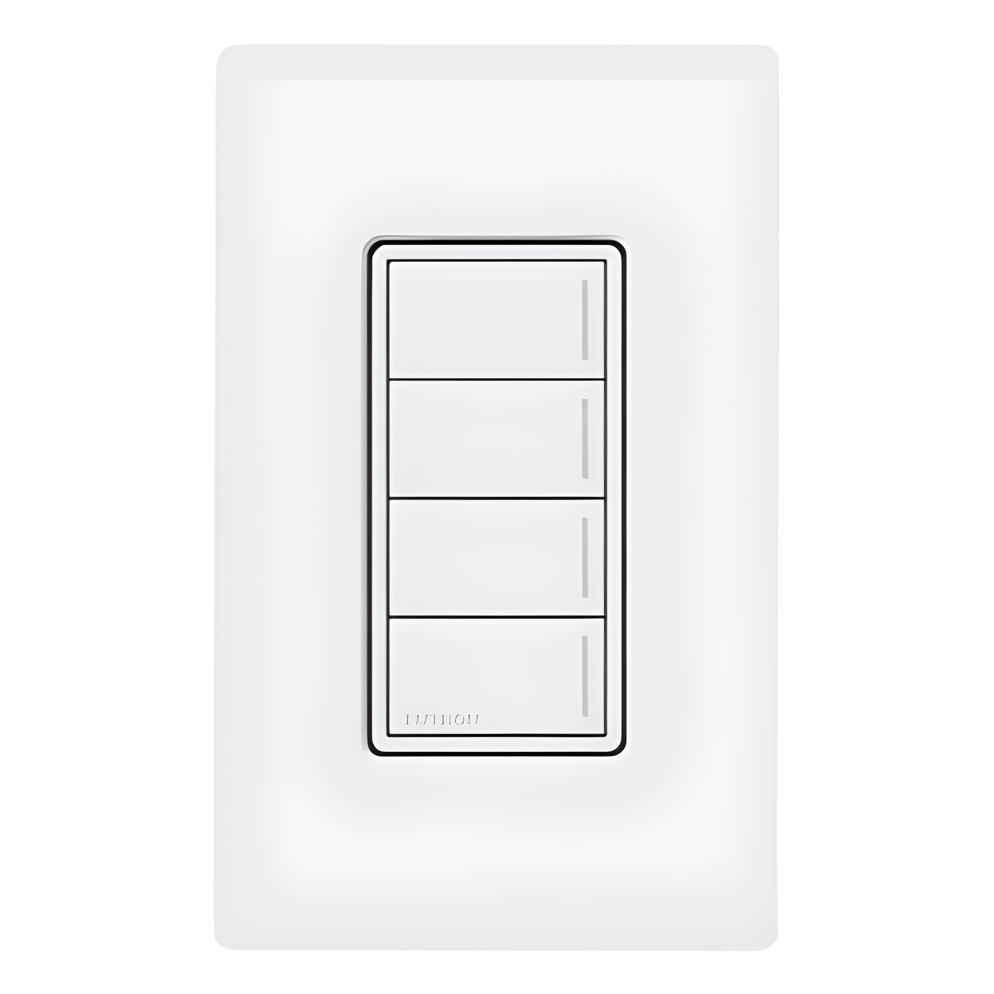 Teclado de Escenas / 4 Botones Programables / Barra Luminosa Localizadora / RadioRA 3 / Nieve Satinado — LUTRON RADIORA 3 · SKU RRSTW4BSW