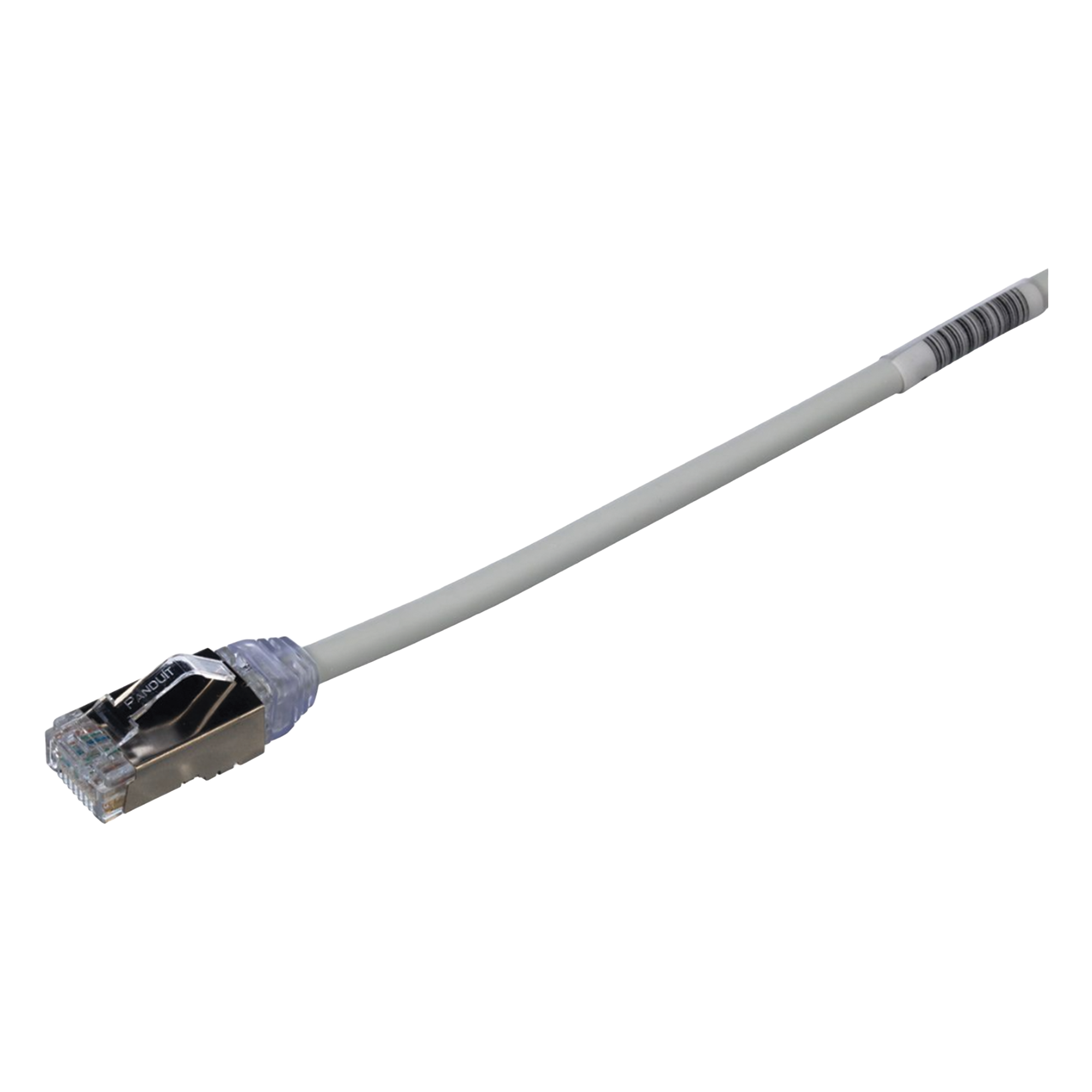 Patch Cord Cat6A / 28 AWG Diámetro Reducido / S/FTP Blindado / CM/LS0H / 20 cm (0.66 pies) / Gris — PANDUIT · SKU STP28X0.2MIG