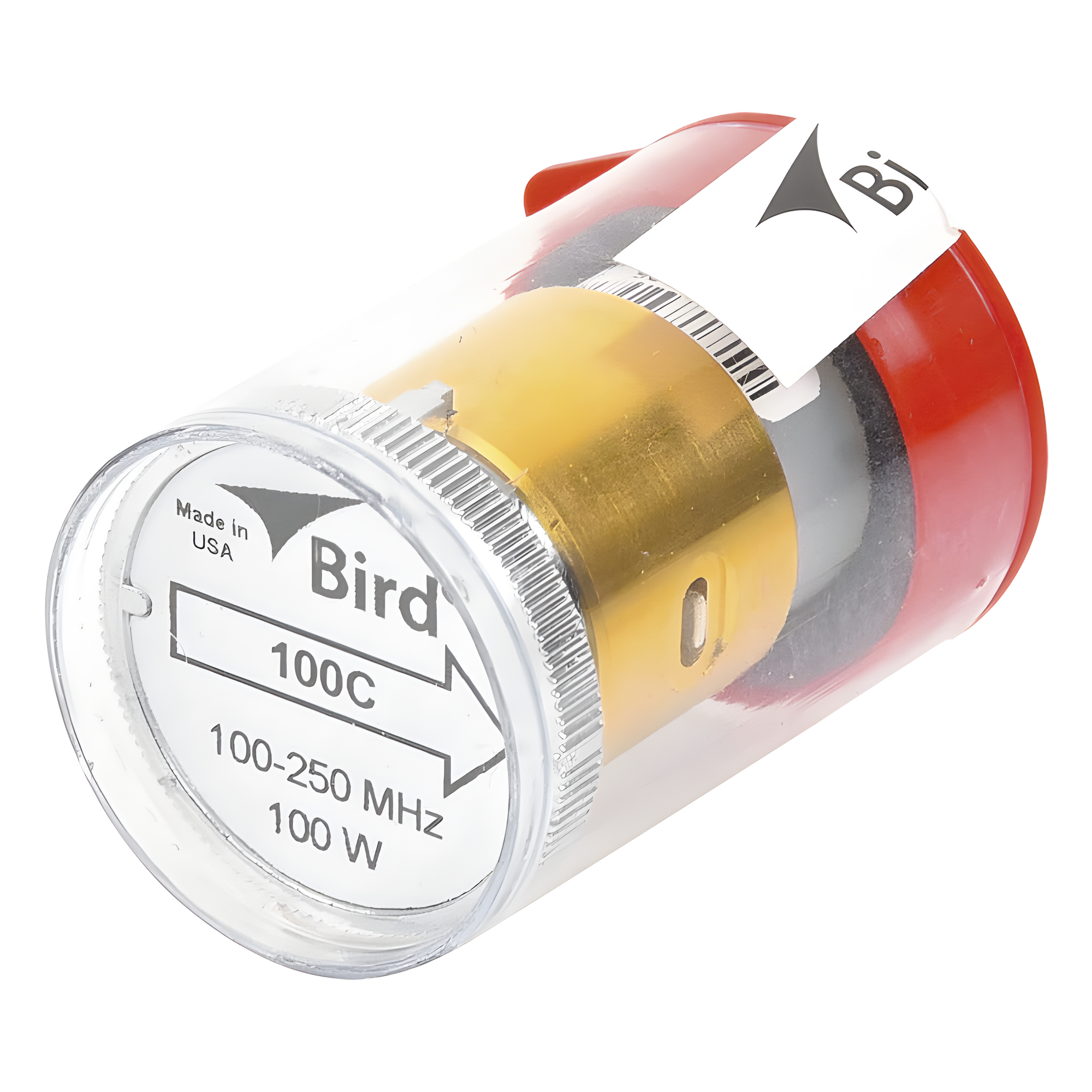 Elemento de Medición en Línea / 100 W / 100-250 MHz / Conector 7/8" / Para Wattmetro Modelo 43 — BIRD TECHNOLOGIES · SKU 100C