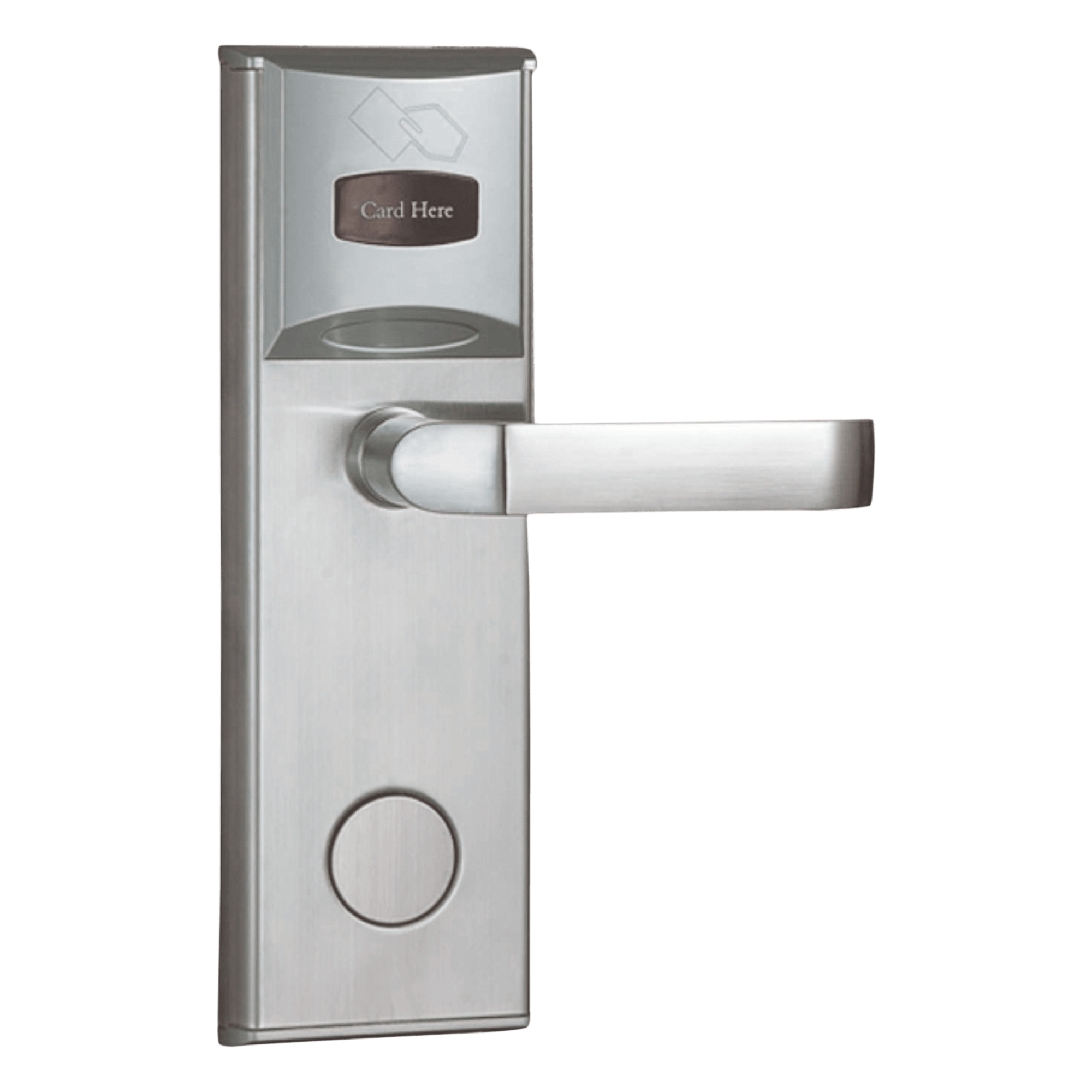 Cerradura para Hotel / MIFARE 13.56 MHz / 5 Pestillos / Acero Inoxidable / 224 Eventos / Puerta Derecha / 90 Tarjetas — ZKTECO - AccessPRO · SKU LOCKPRO-1HD