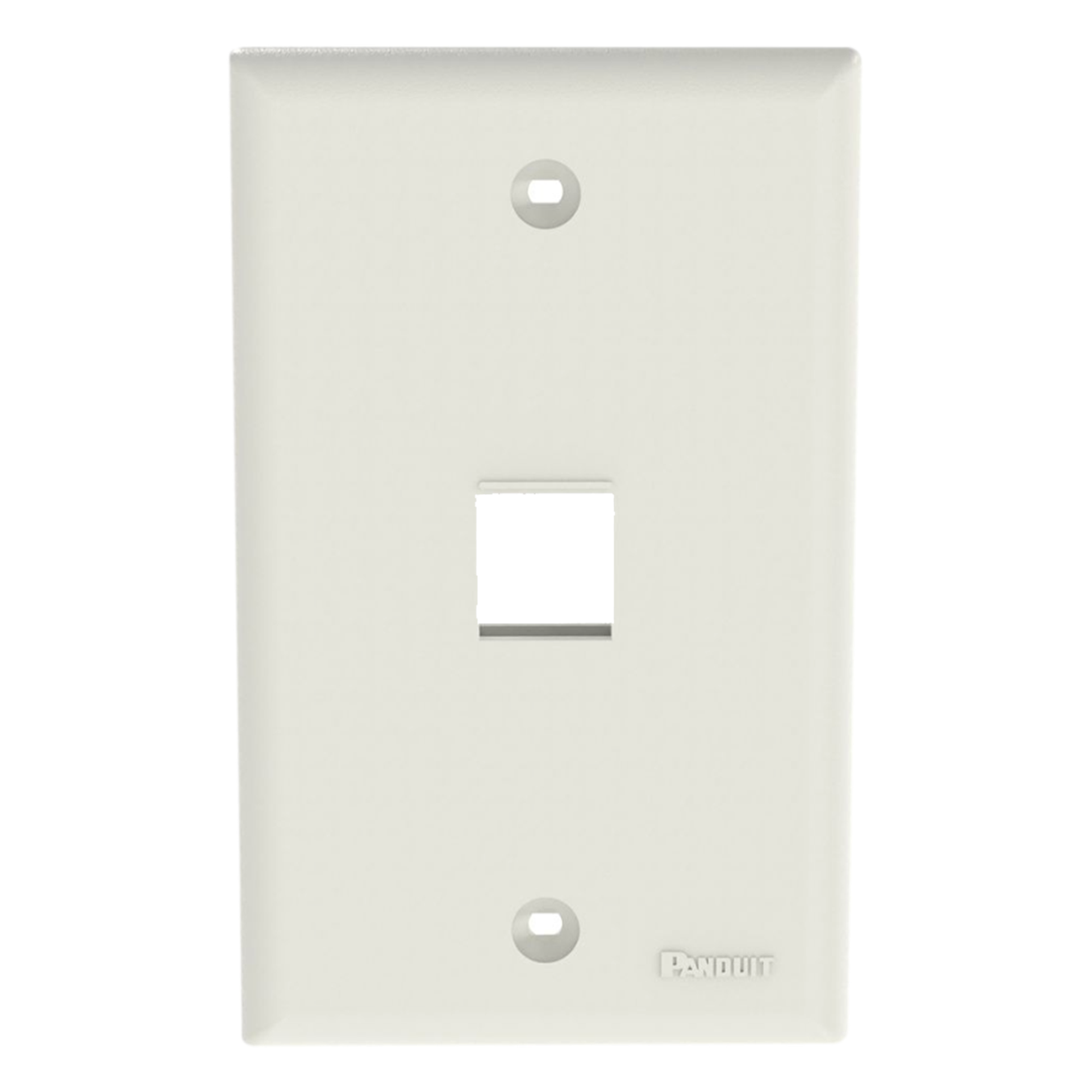 Placa de Pared Vertical / 1 Puerto Keystone / ABS / 69.8 x 114.3 mm / 2.75 x 4.5 pulg. / Blanco Mate / RoHS — PANDUIT · SKU NK1FNIW