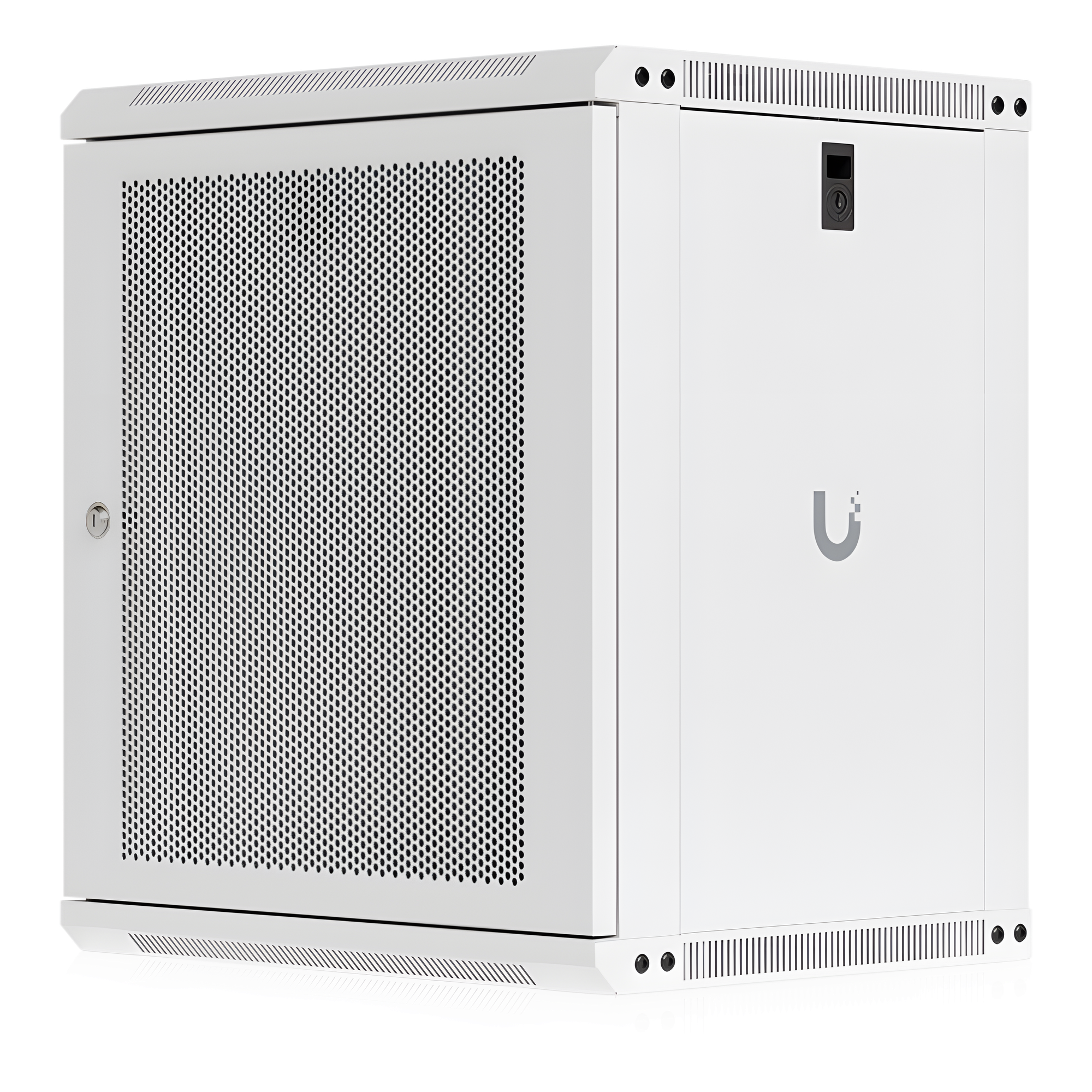 Gabinete Rack 12U / 550x450 mm / Montaje Pared / Puerta Perforada / 2 pies (635 mm) Alto