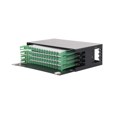 Distribuidor de Fibra Óptica con Bandejas Deslizables, Vacío, 19 Pulgadas (48.26 cm), Acepta 48 Adaptadores LC Duplex o LC Simplex o 48 SC Simplex, 3U