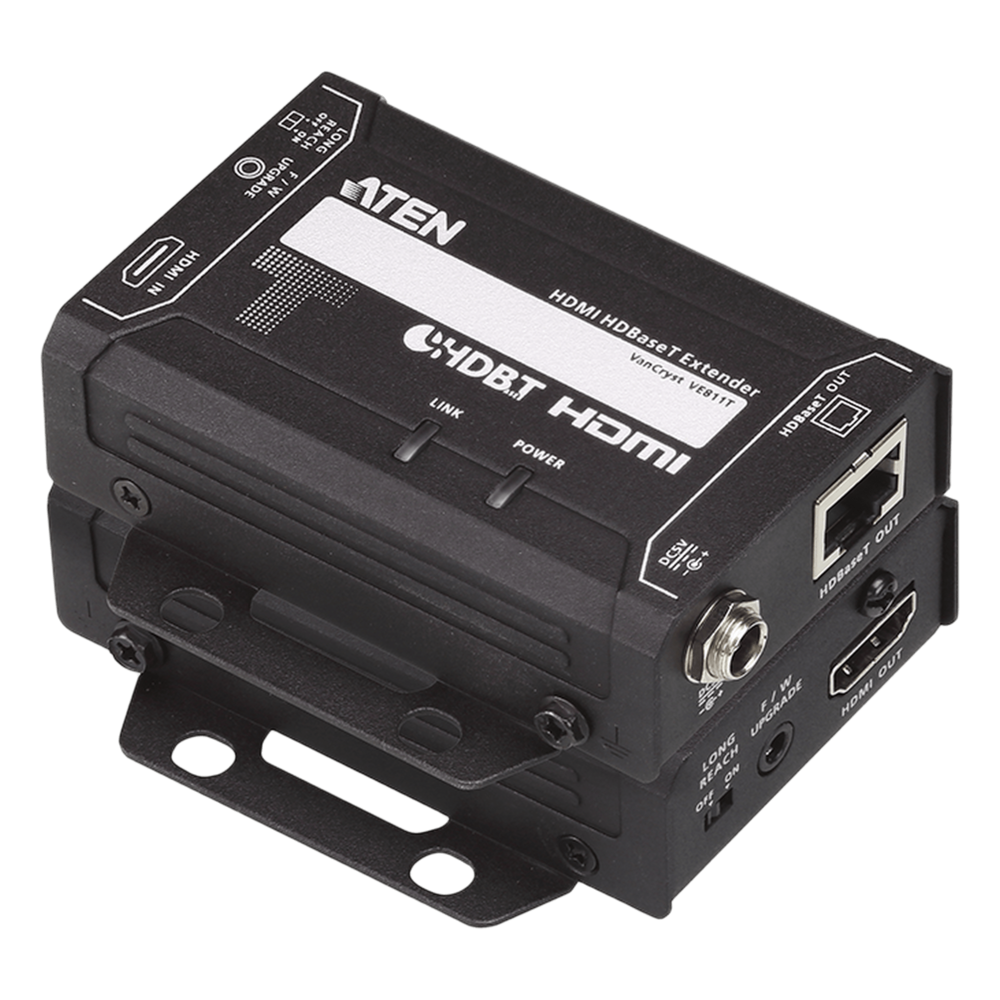 Extensor HDMI HDBaseT / 4K@100m / 1080p@150m / HDCP 2.2 / 10.2 Gbps / Cat 5e/6/6a / 328 ft / 492 ft — ATEN · SKU VE811