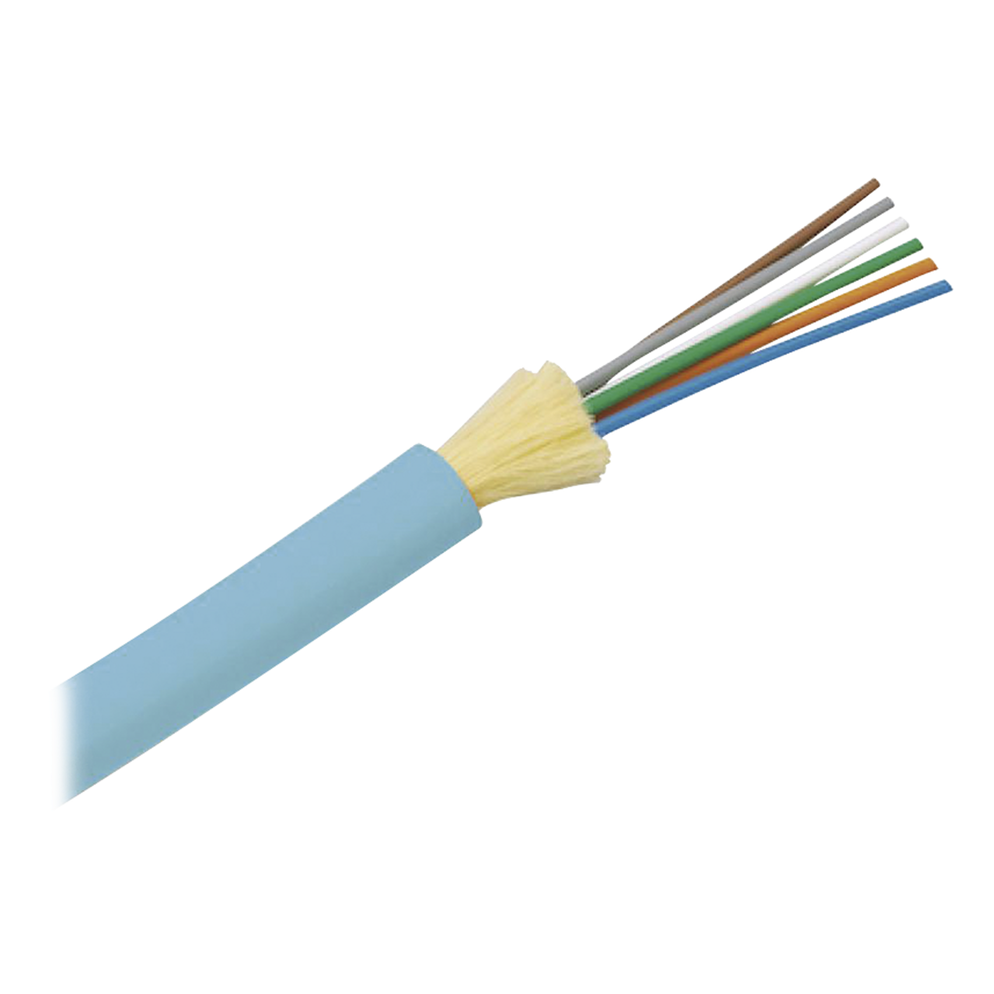 Cable de Fibra Óptica / 12 Hilos / Multimodo OM4 50/125 / Tight Buffer 900µm / OFNR Riser / Dieléctrico / 0.61 m (2 ft) marcas — PANDUIT · SKU FODRZ12Y