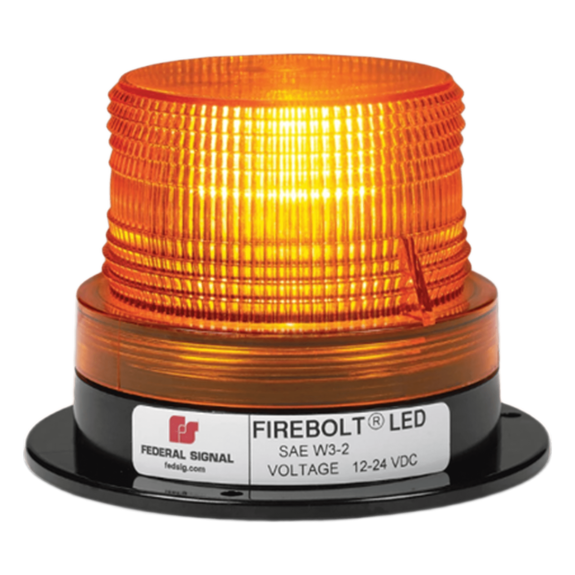 Estrobo LED Ámbar / Bajo Perfil / 2 Joules / 12-72 Vcc / 2 W / 12.7 x 9.1 cm — FEDERAL SIGNAL · SKU 22025002