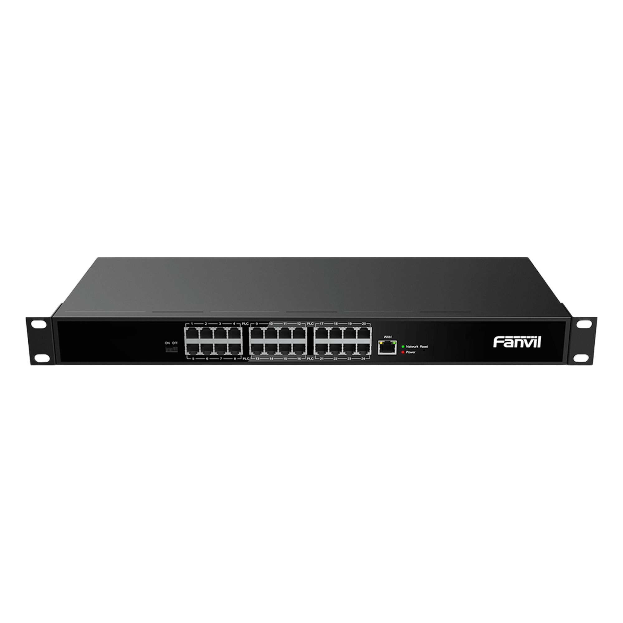 Switch PoE de 2 Hilos / 24 Puertos RJ11 / Plug and Play / Reutilización de Cableado Existente — FANVIL · SKU PN24