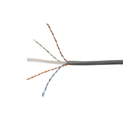 Bobina de Cable UTP Reelex, de 4 Pares, Desempeño Cat6, PVC (CM), Color Gris, 24 AWG, 305 Metros (1000 Pies)