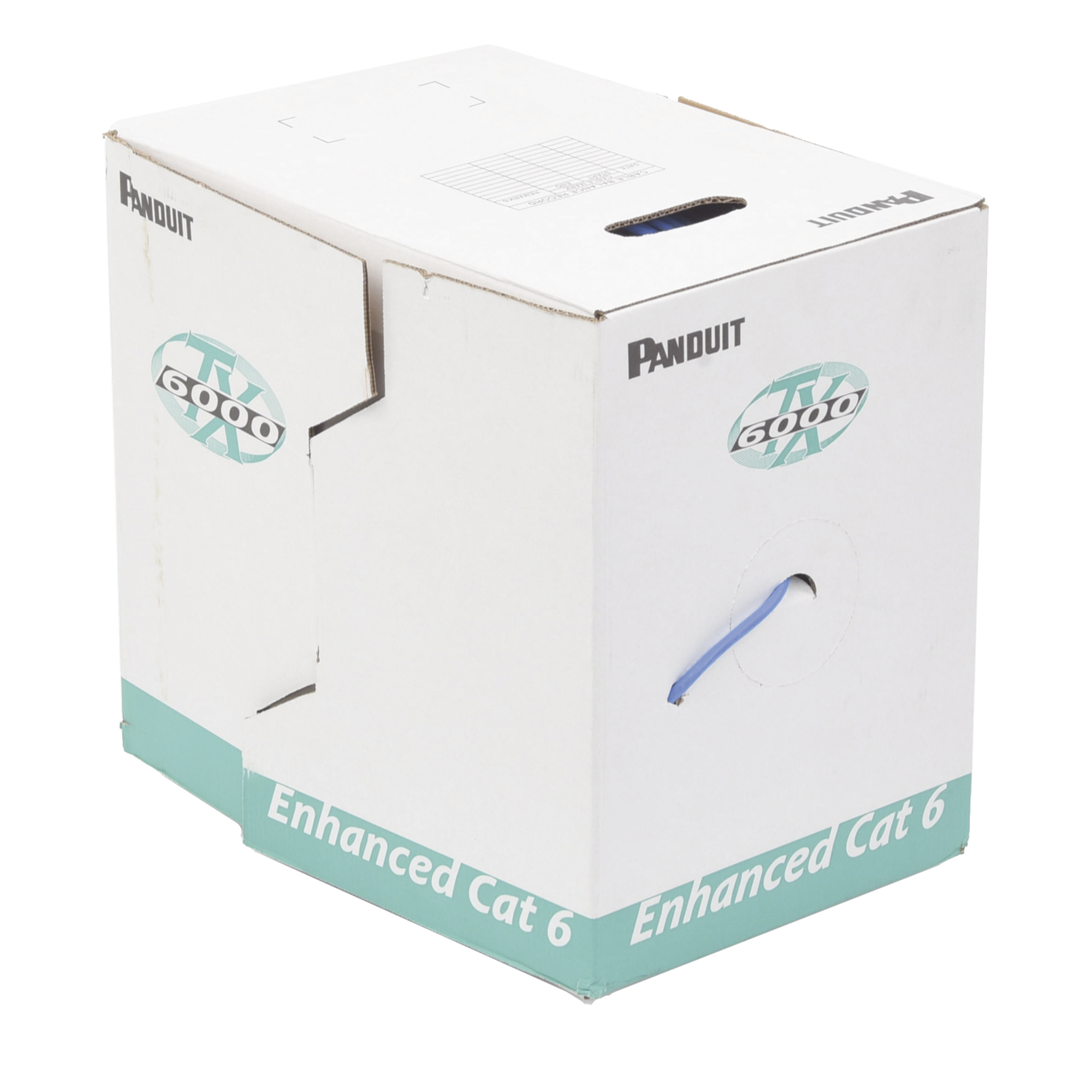 Cable UTP / Categoría 6 Mejorado / 23 AWG / 305 m (1000 ft) / 4 Pares / CMR Riser / Cobre Sólido