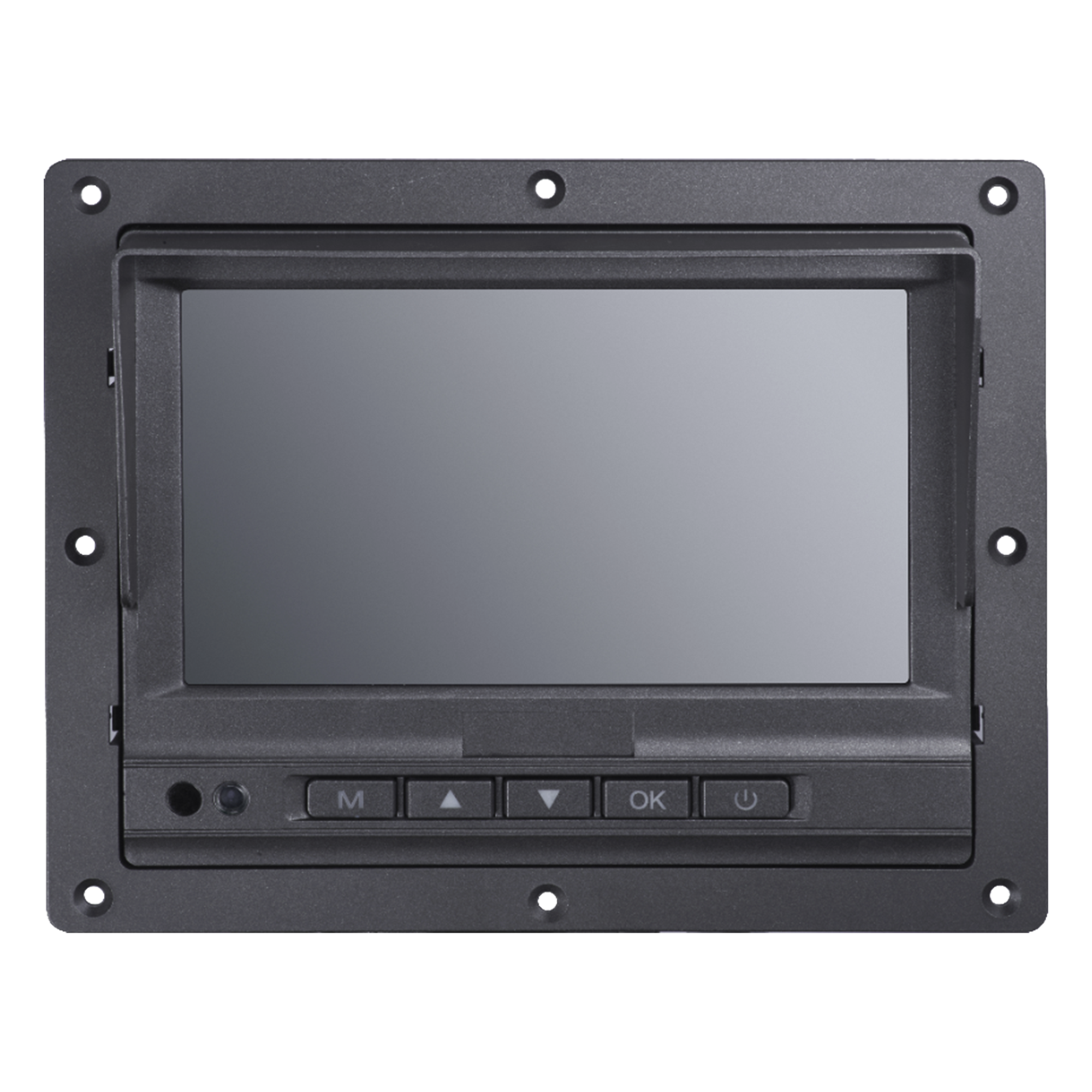 Monitor Táctil LCD / 7 Pulgadas / 3 Canales de Video / 2 Canales de Alarma / Conector Aviación 4 Pines / Operación -20°C a 70°C — HIKVISION · SKU DS-MP1302(AE)
