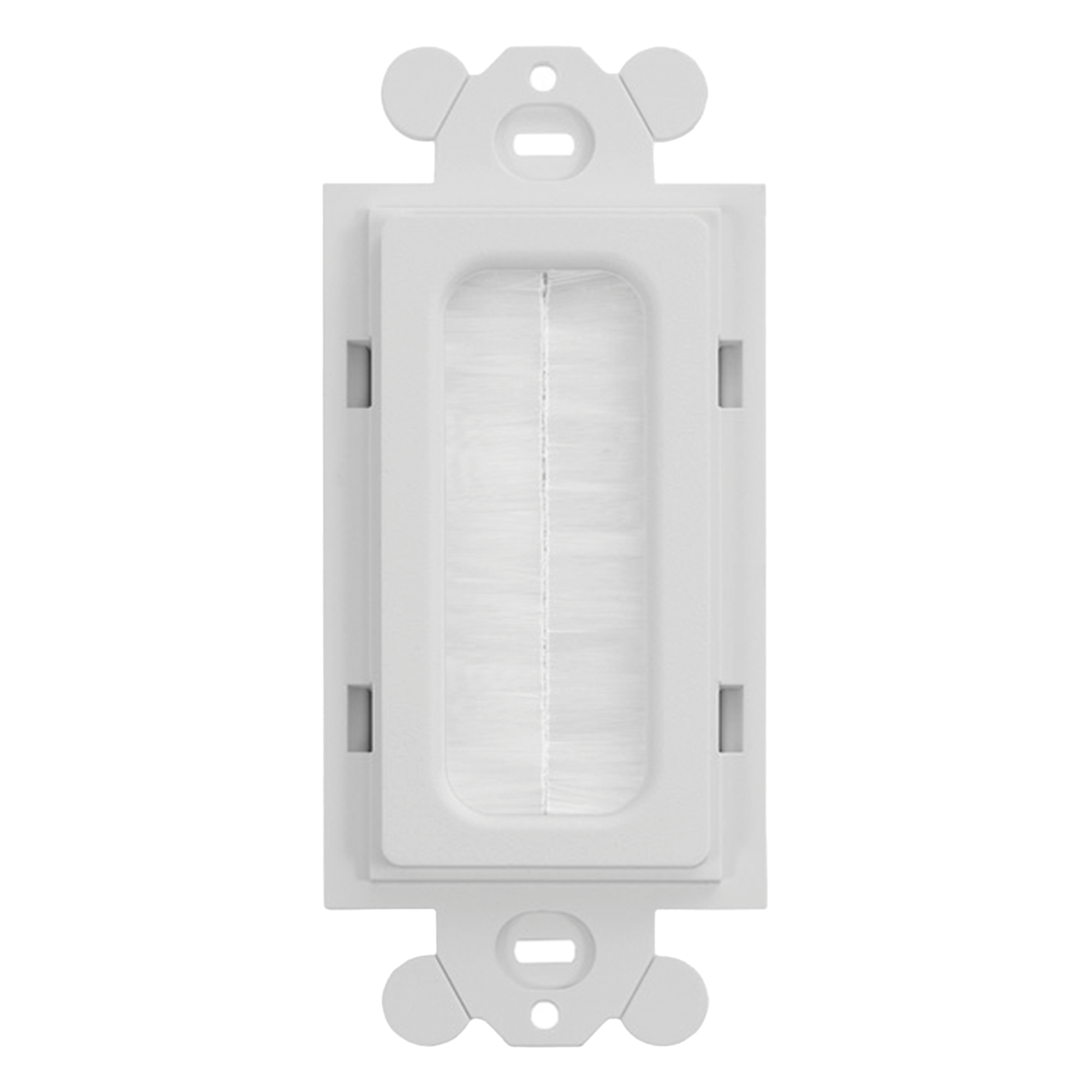 Inserto de Cepillo para Placa Frontal GFCI / ABS / 0.15' x 0.07' x 0.15' / Blanco / RoHS — PANDUIT · SKU CFGBWH