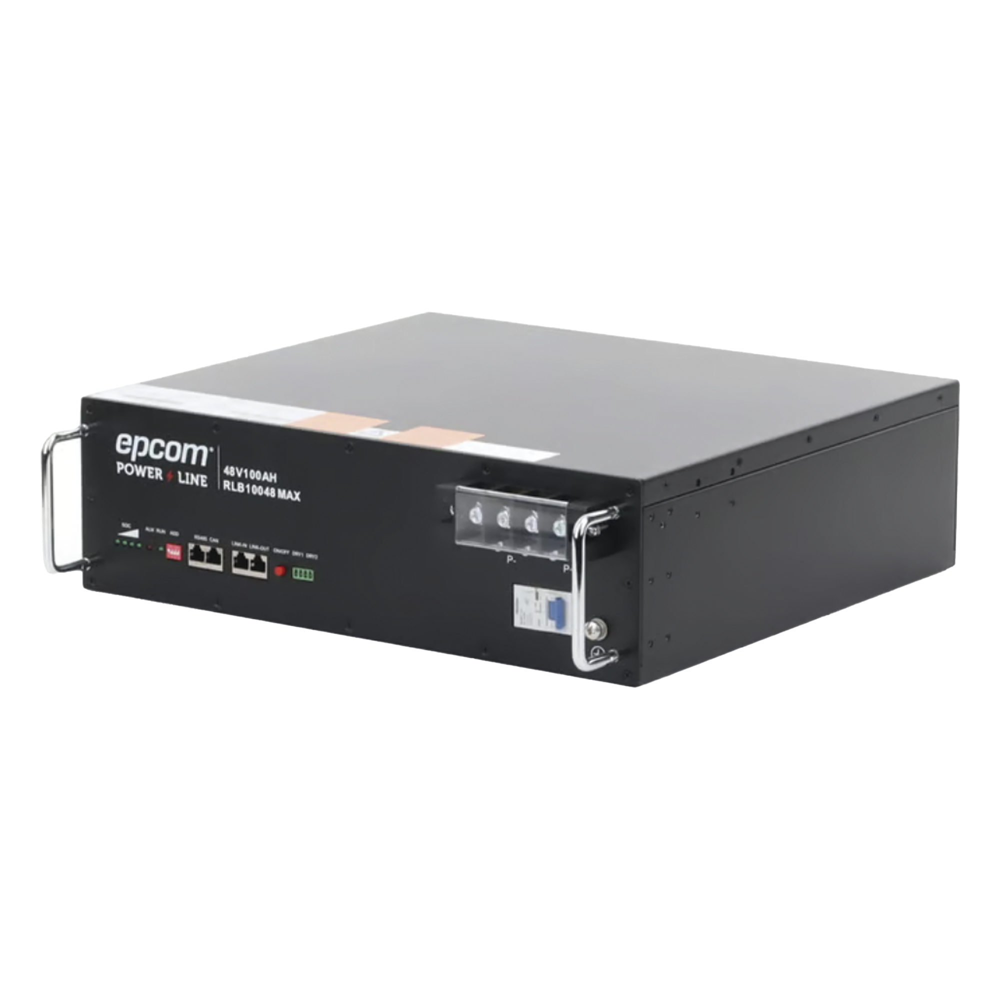 Batería de Litio Rack / 4.8 kWh / 48 Vcc / 104 Ah / 3U / LiFePO4 / 4500 Ciclos — EPCOM POWER LINE BY RITAR · SKU RLB10048MAX