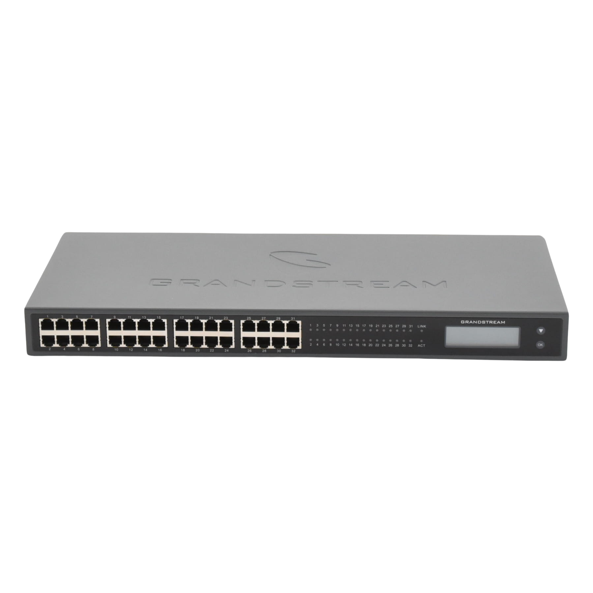 Adaptador VoIP / 32 FXS / 2x Telco 50-pin / Gigabit Ethernet / 1U Rack / 17.3 x 7.3 x 1.7 in