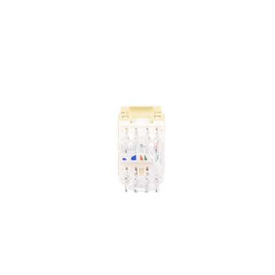 Conector Jack Estilo 110 (de Impacto), Tipo Keystone, Categoría 5e, de 8 Posiciones y 8 Cables, Color Marfil