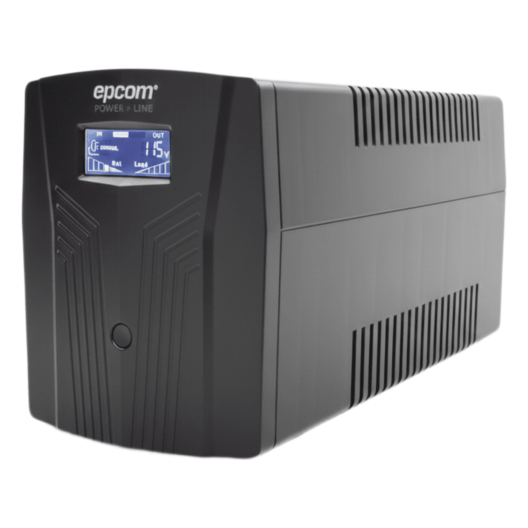UPS Línea Interactiva / 1200 VA / 720 W / Salida 120 Vca ±5% / 6 Tomas NEMA 5-15R / Pantalla LCD / AVR Dinámico — EPCOM POWERLINE · SKU EPU1200LCD