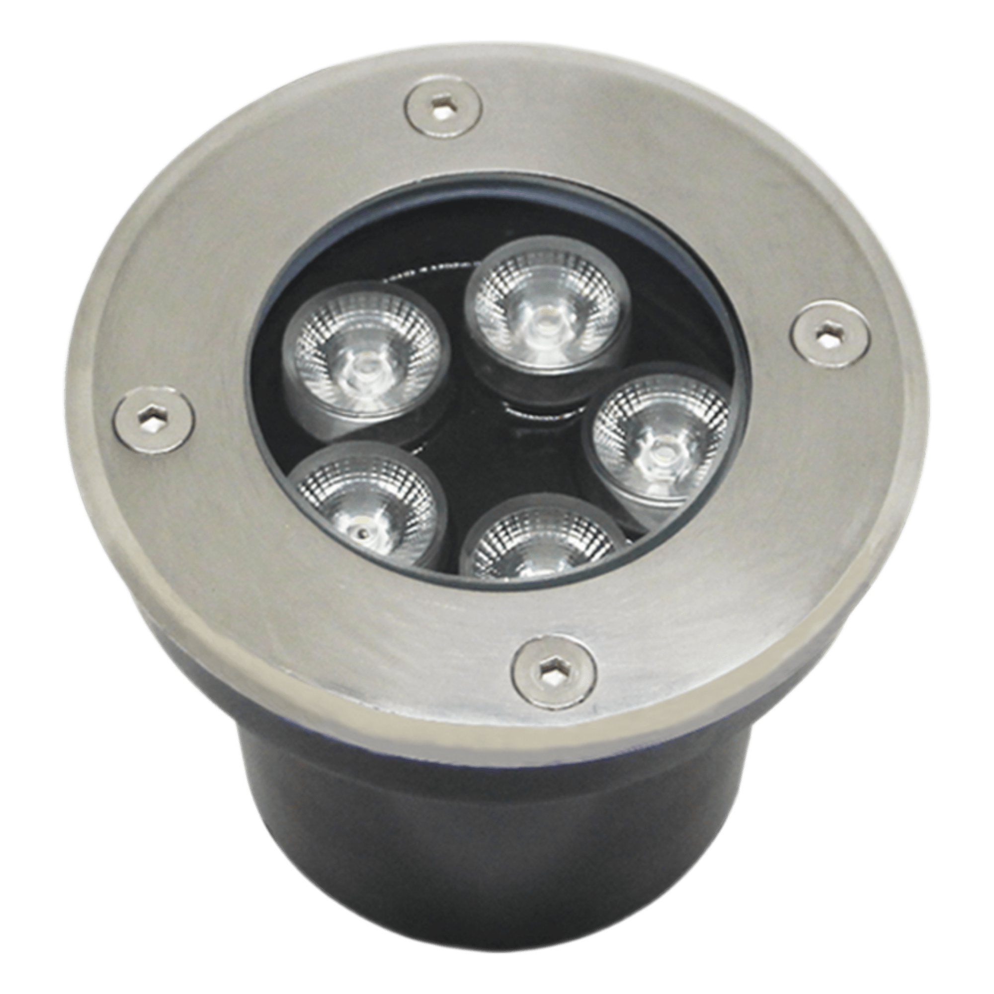 Luminario Empotrar en Piso / IP66 Exterior / Multivoltaje 110-240V~ / 6500K / Ángulo 36° / Aluminio y Vidrio Templado / 12W — JWJ · SKU JLEP-12B
