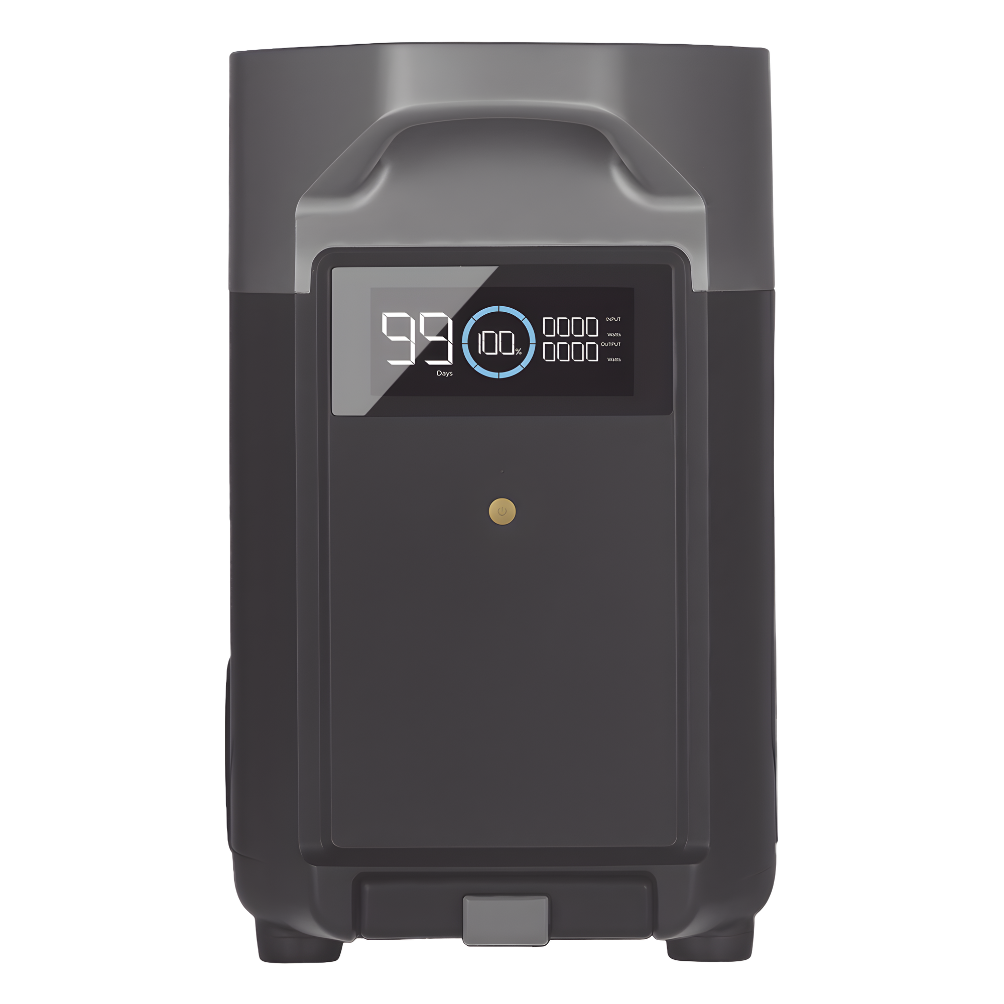 Batería de Litio LFP / 3600 Wh a 48 V / Expandible a 10.8 kWh / 3500 Ciclos / Salida 4260 W / LCD en Tiempo Real — ECOFLOW · SKU EFD-500EB