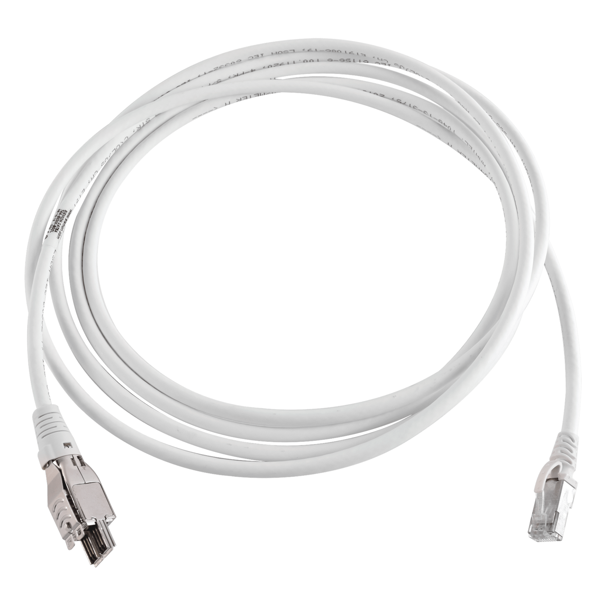 Patch Cord / Cat6A / 1/10G Base-T / 4 Pares / Conector Modular / LS0H / 3 m (9.84 ft) / Marfil — SIEMON · SKU T4A-S03M-B02L