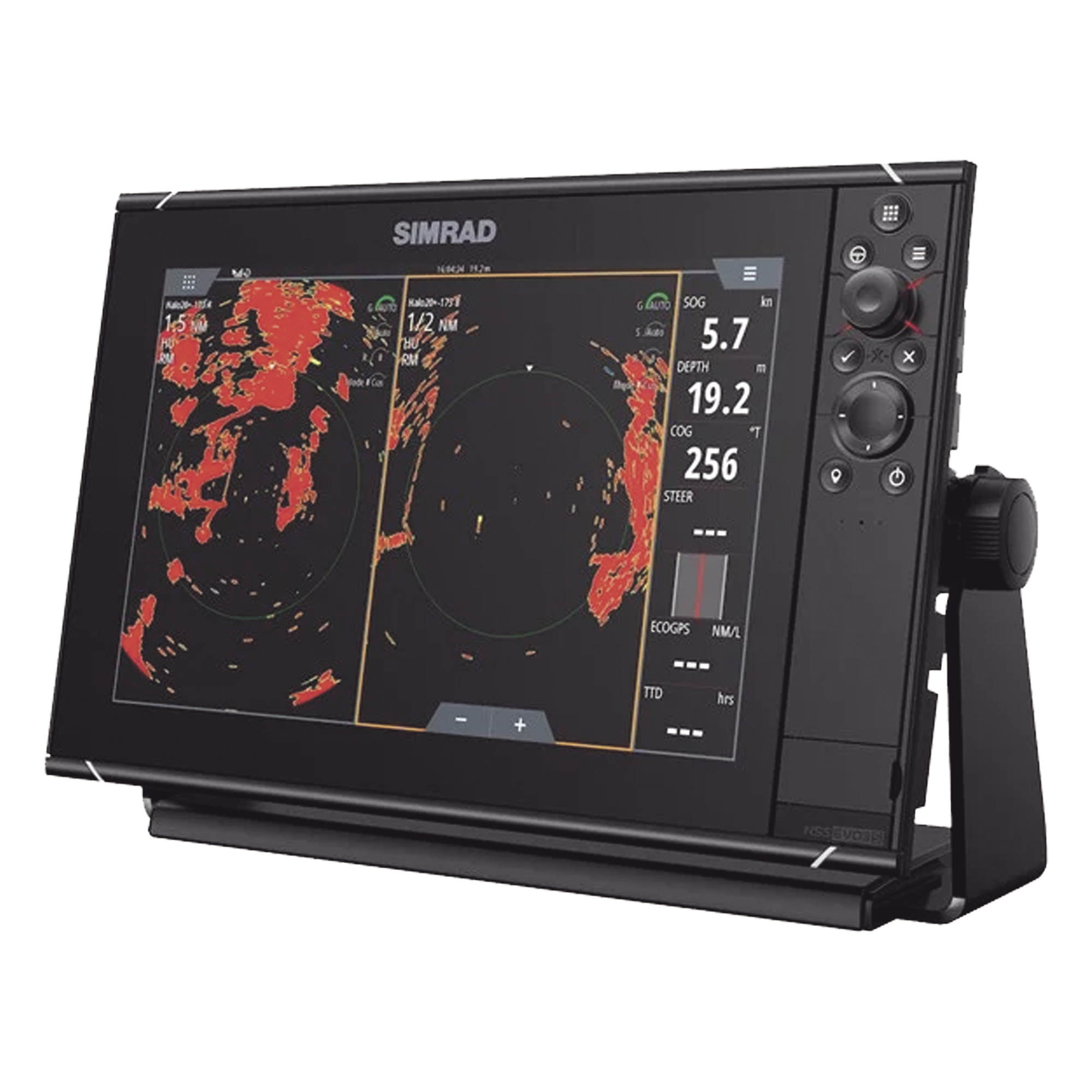 Pantalla Náutica / 12 Pulgadas SolarMAX IPS / Procesador iMX 8 / Ecosonda CHIRP 1 kW / Wi-Fi iOS y Android / Cartografía C-MAP Preinstalada