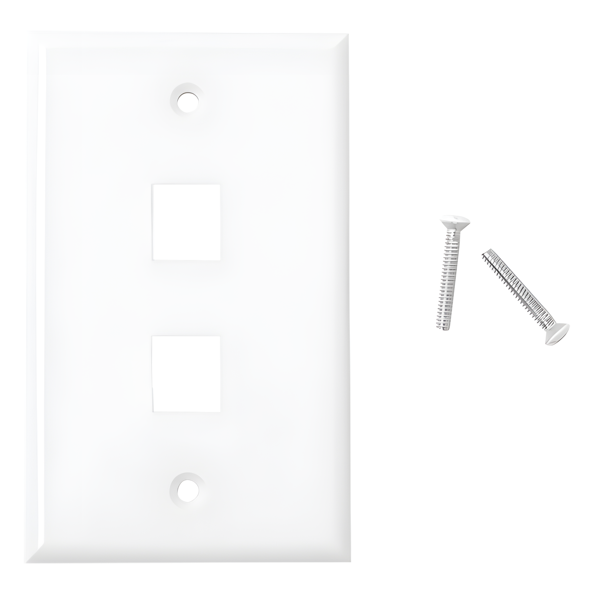 Placa de Pared / 2 Puertos Keystone / Montaje Vertical / UL 94V-0 / 70 x 115 mm (2.75 x 4.52 in) — LINKEDPRO BY EPCOM · SKU LP-FP-17