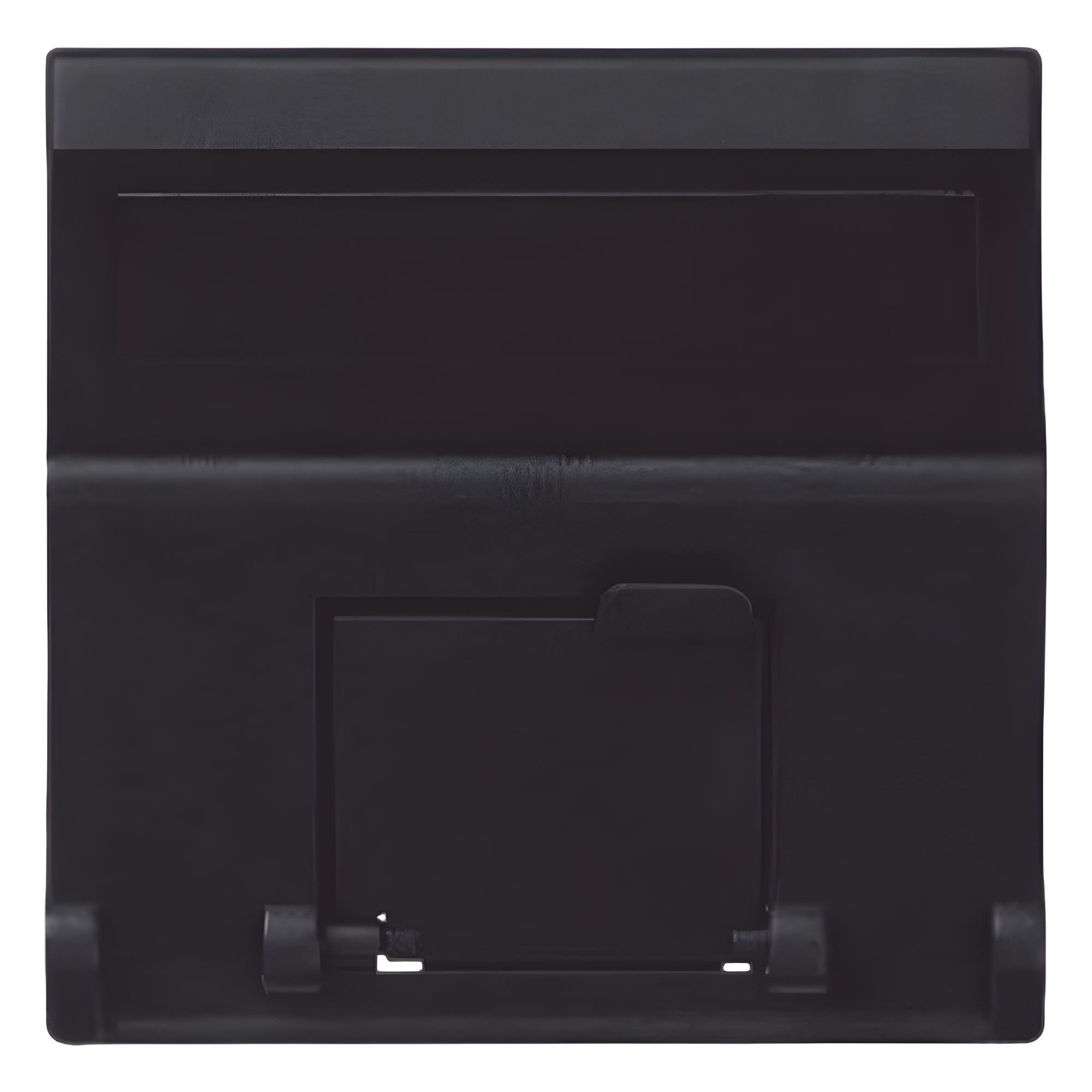 Placa Inclinada Voz y Datos / 2 Puertos Keystone / Guardapolvos Integrados / IP20 / 108×52 mm / 4.25×2.05 in — SIMON · SKU SM-1-KEYA-G