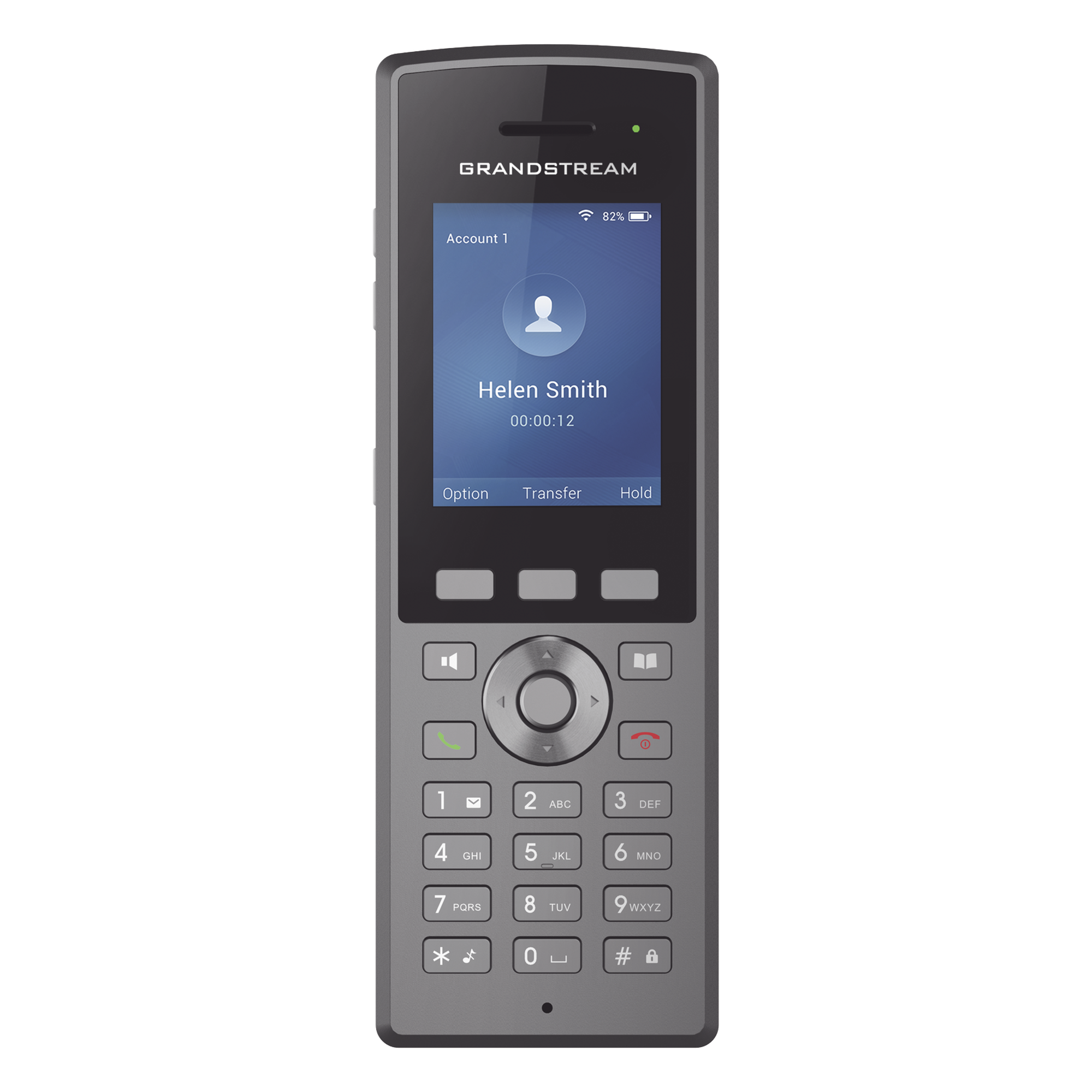 Teléfono IP Wi-Fi Portátil / Wi-Fi 5 Dual Band / Voz HD / IP67 / 8 Horas Conversación / Bluetooth / Pantalla 2.4 Pulgadas — GRANDSTREAM · SKU WP825