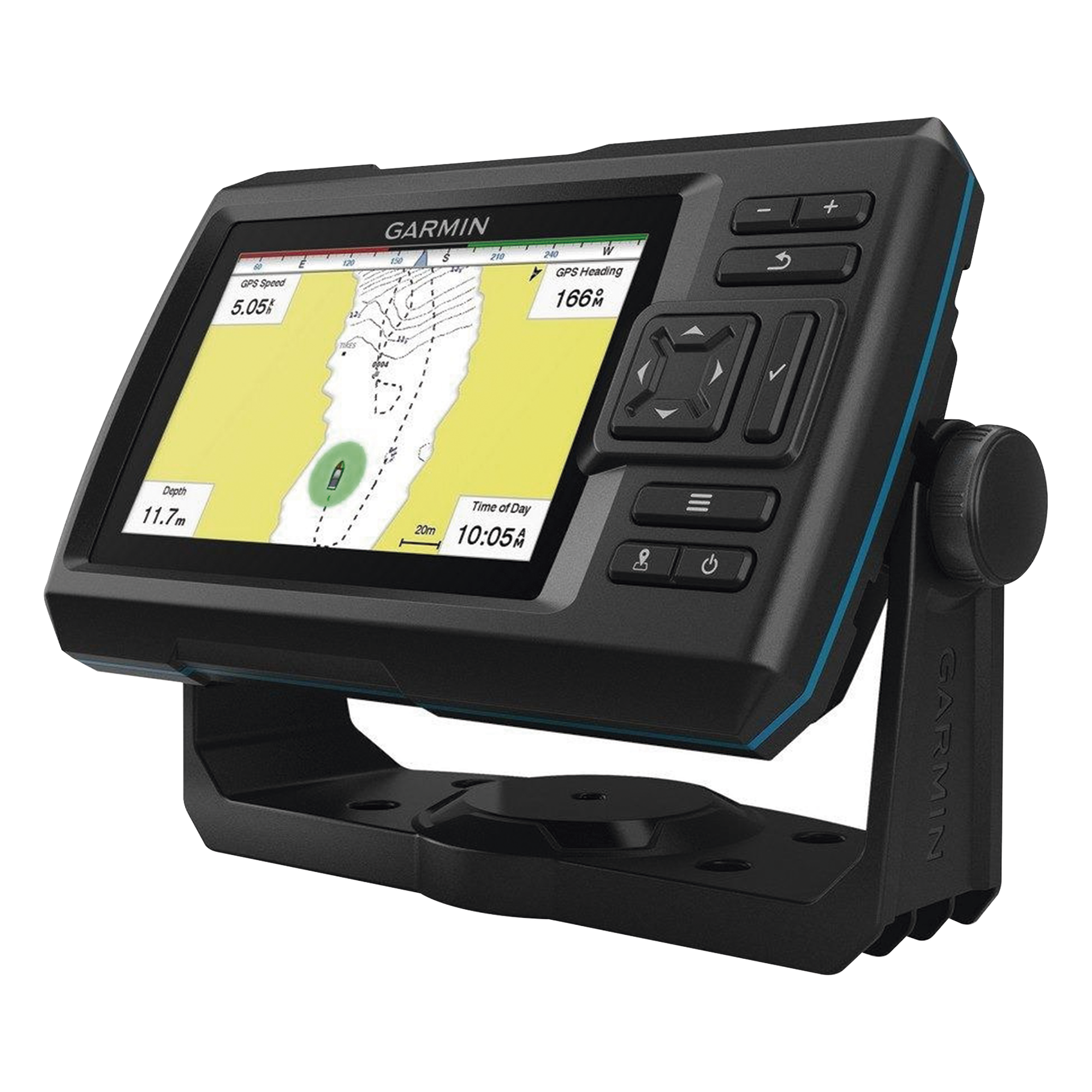 Ecosonda GPS / Pantalla WVGA 5.0" / Resolución 800x480 / GPS WAAS / CHIRP Dual 50/77/200 kHz / ClearVü / 500 W RMS / IPX7