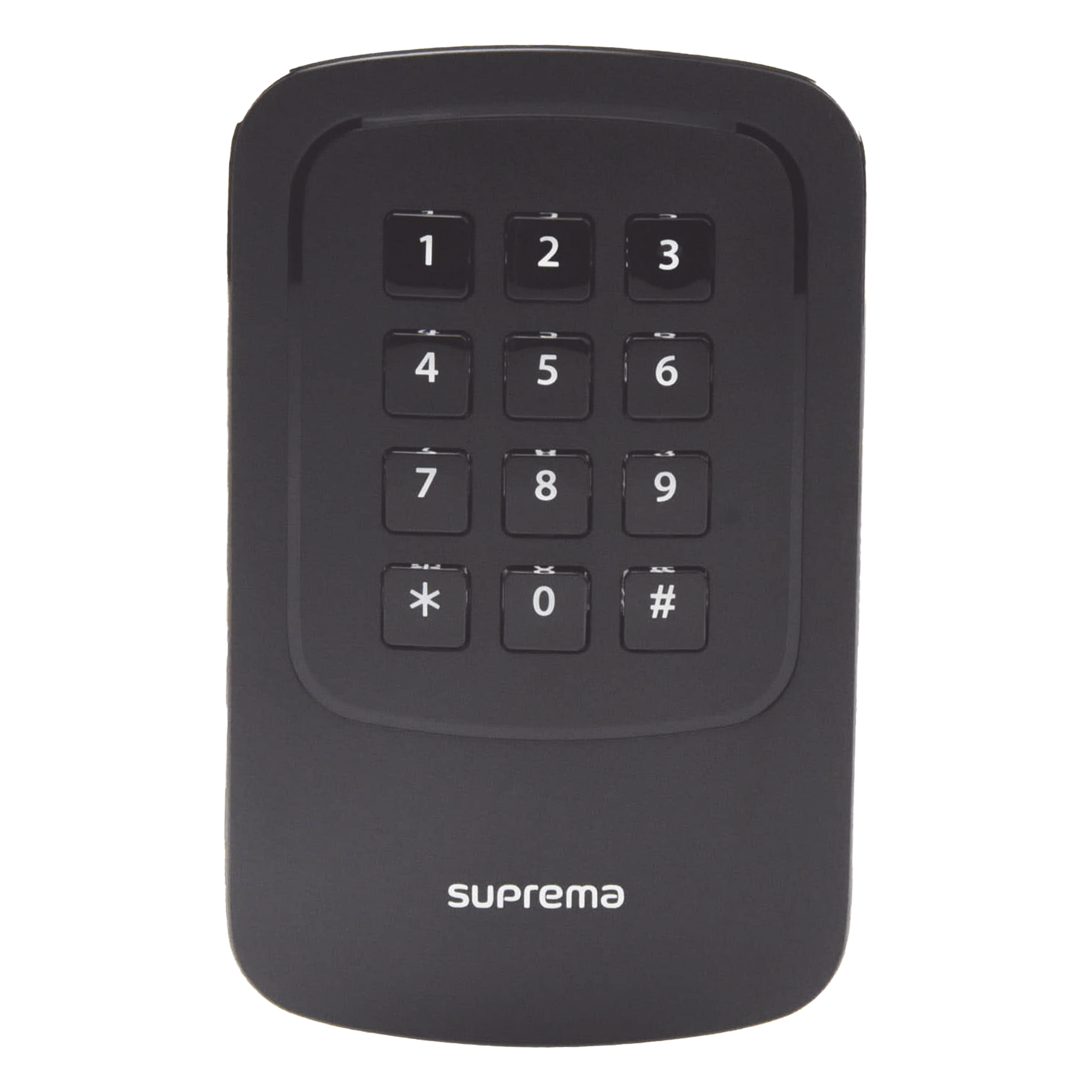 Lector RFID con Teclado y Controlador / Exterior / Multitecnología NFC-BLE / IP65-IP67 / IK08 / PoE / 125kHz-13.56MHz — SUPREMA · SKU XP2GKDPB