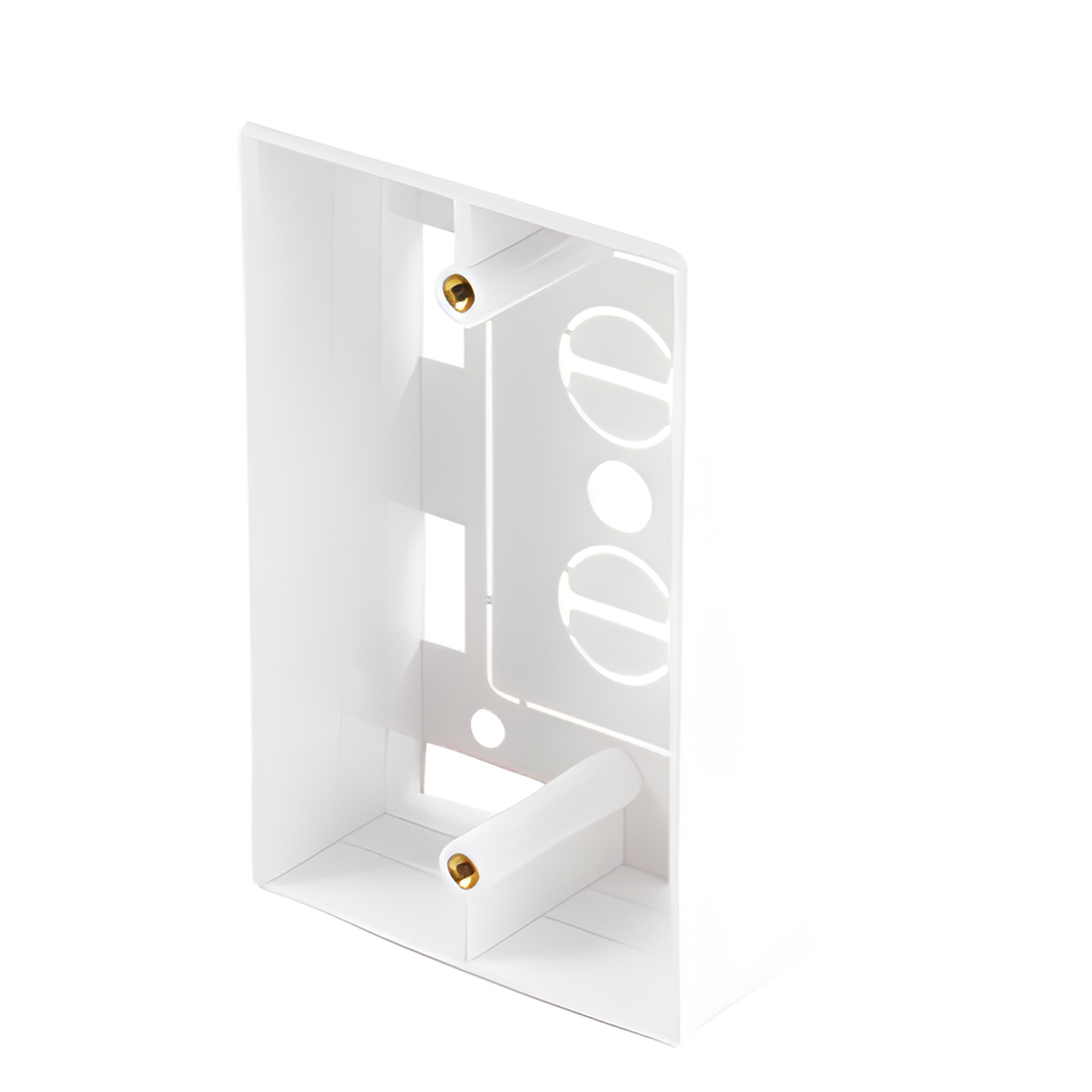 Caja de Pared Universal, Color blanco, Para montaje con Placas de Pared 