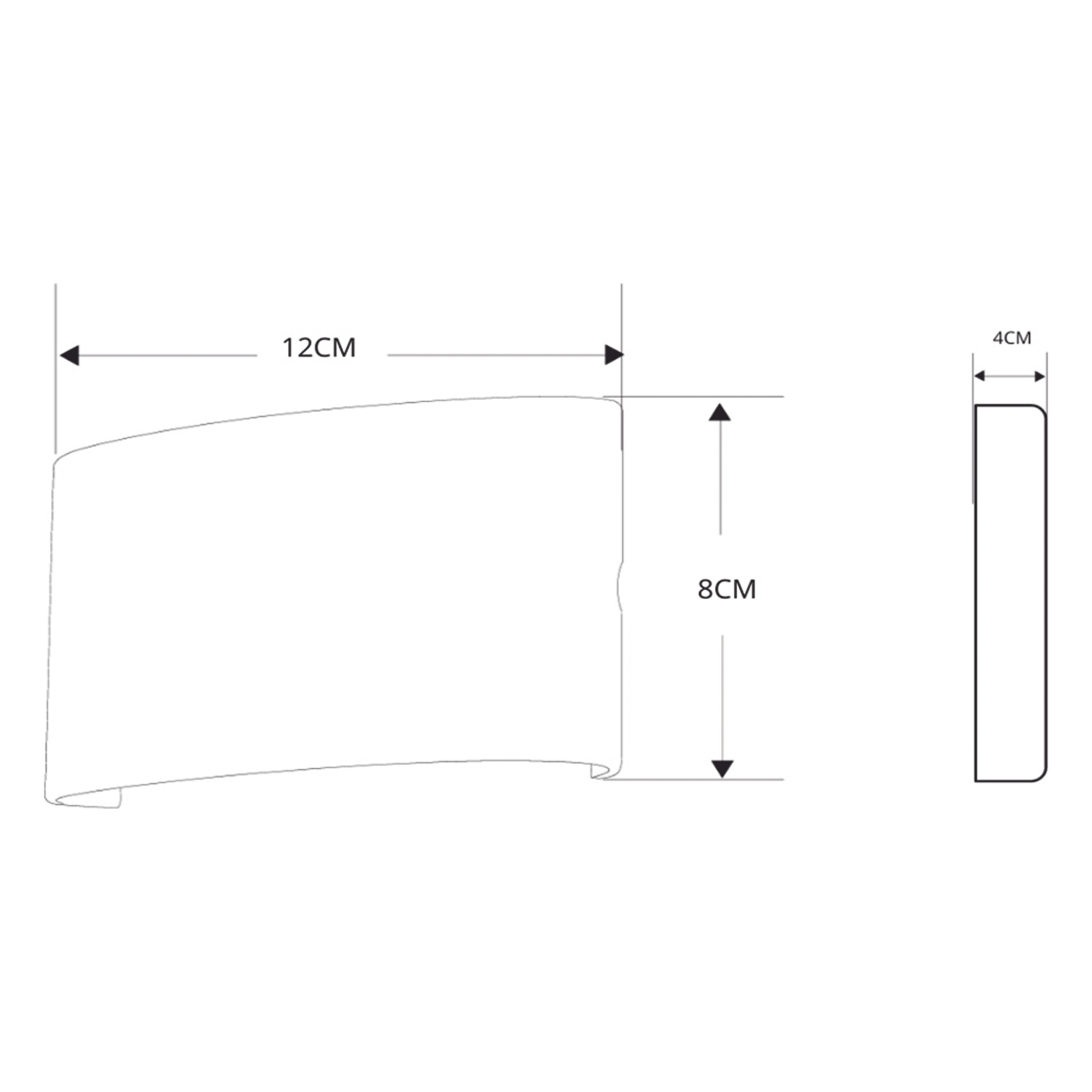 Lámpara Arbotante LED / 4 W / 220 lm / Luz Cálida 2700 K / IP54 / 85-265 Vca~ / Indirecta Bidireccional