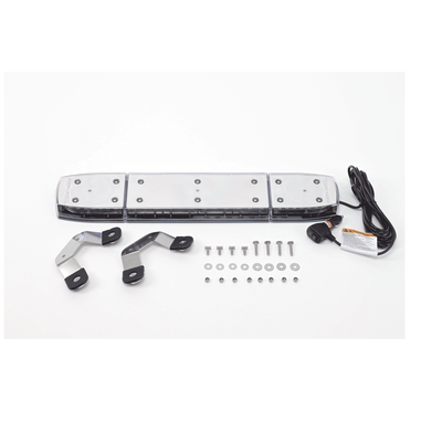 Mini Barra de Luces LED / 144 LED / Dual Color Ámbar/Blanco / 24 Pulgadas / Lente Transparente / Montaje Magnético y Permanente / IP69K / SAE Clase I