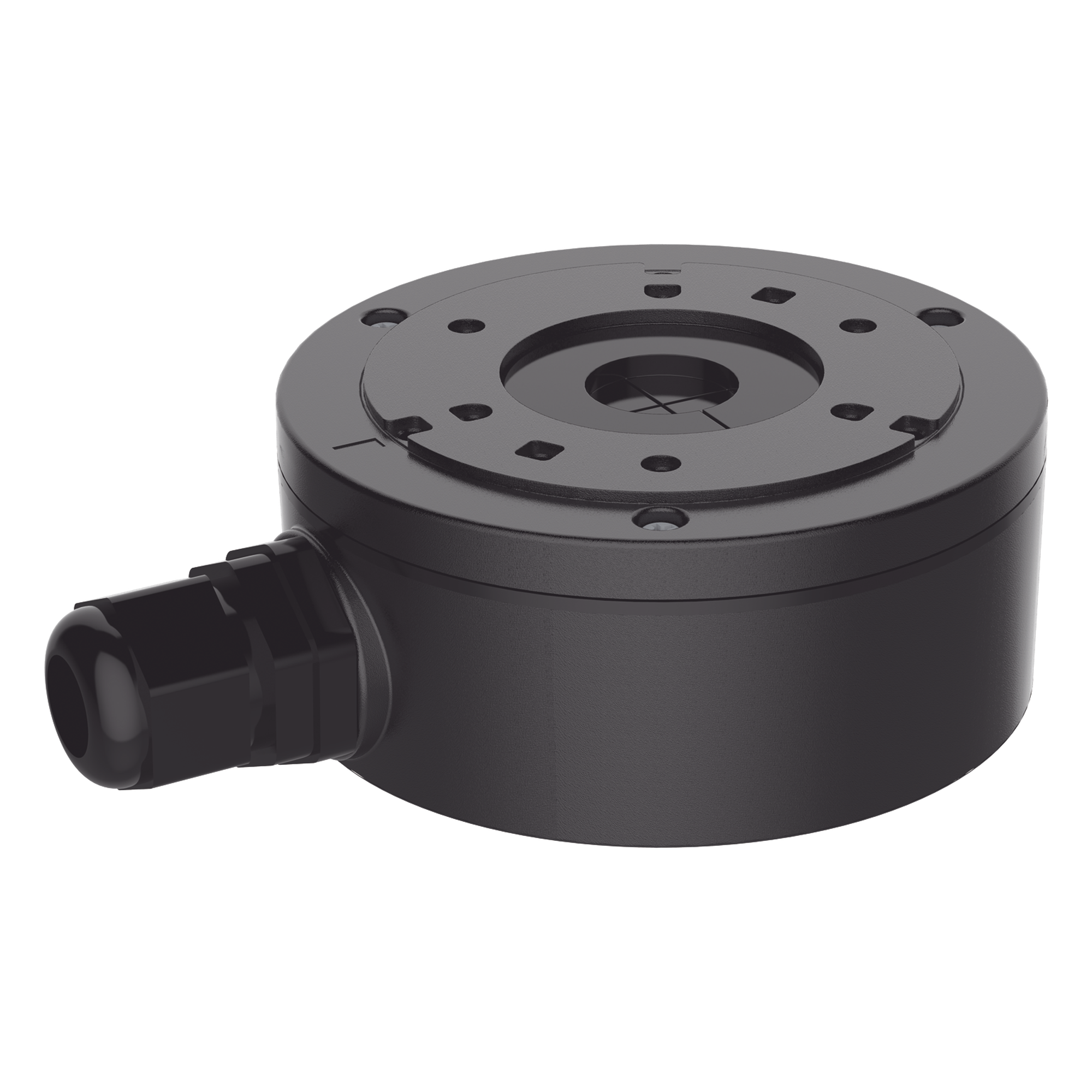 Caja de Conexión para Cámara / Metal Aleación Aluminio-Acero / IP66 Exterior / Carga 4.5 kg / Dimensiones 100 x 43.2 x 129 mm — HIKVISION · SKU DS-1280ZJ-XS(BLACK)