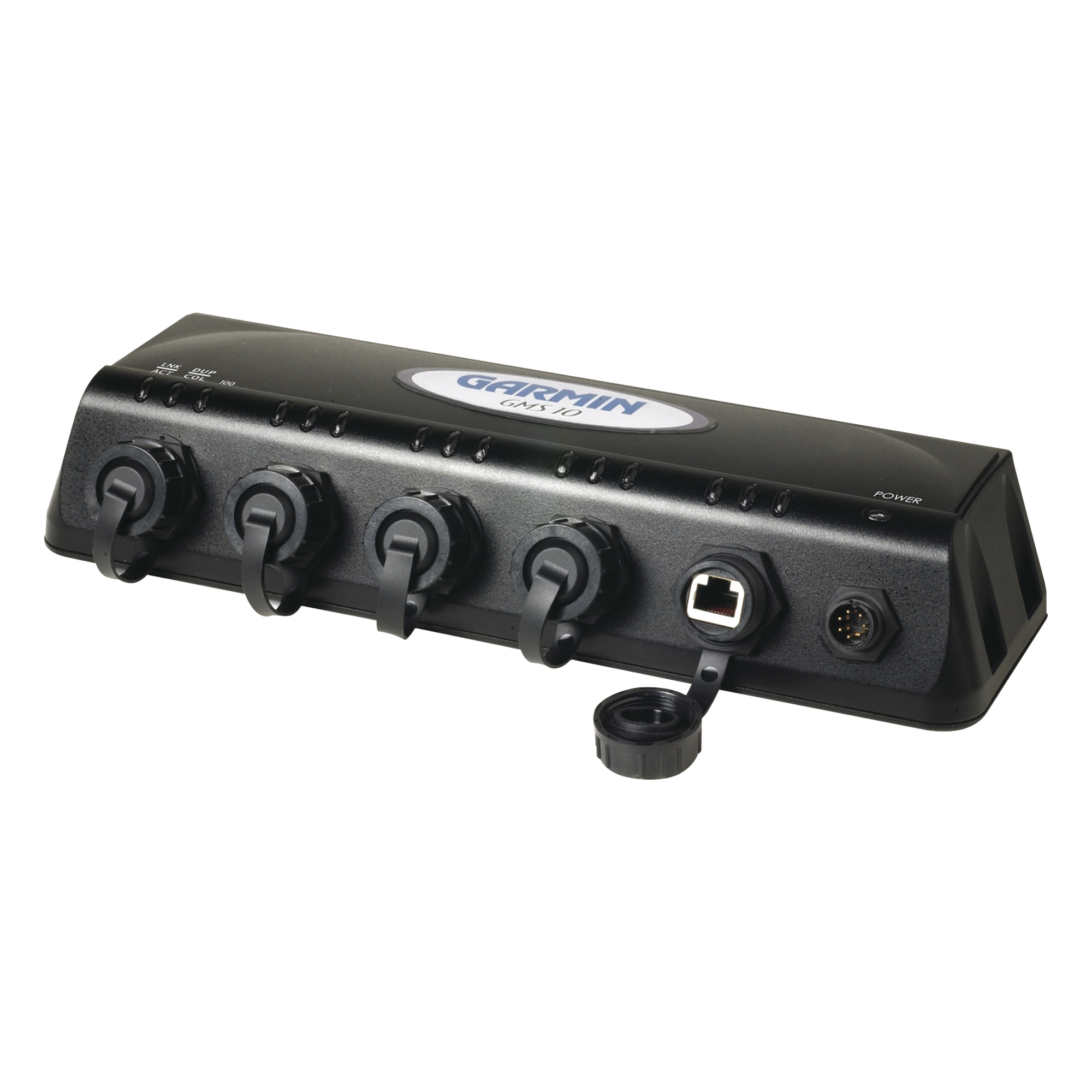 Switch Marino / 3 Puertos / Red Garmin / Montaje Compacto / 0.544 kg / Entornos Exigentes — GARMIN · SKU 10-00351-00
