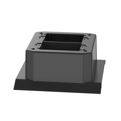Caja de Conexión Doble, Para Uso con Canaleta de Piso AFR4BCBL6, Material PVC Rígido, Color Negro 