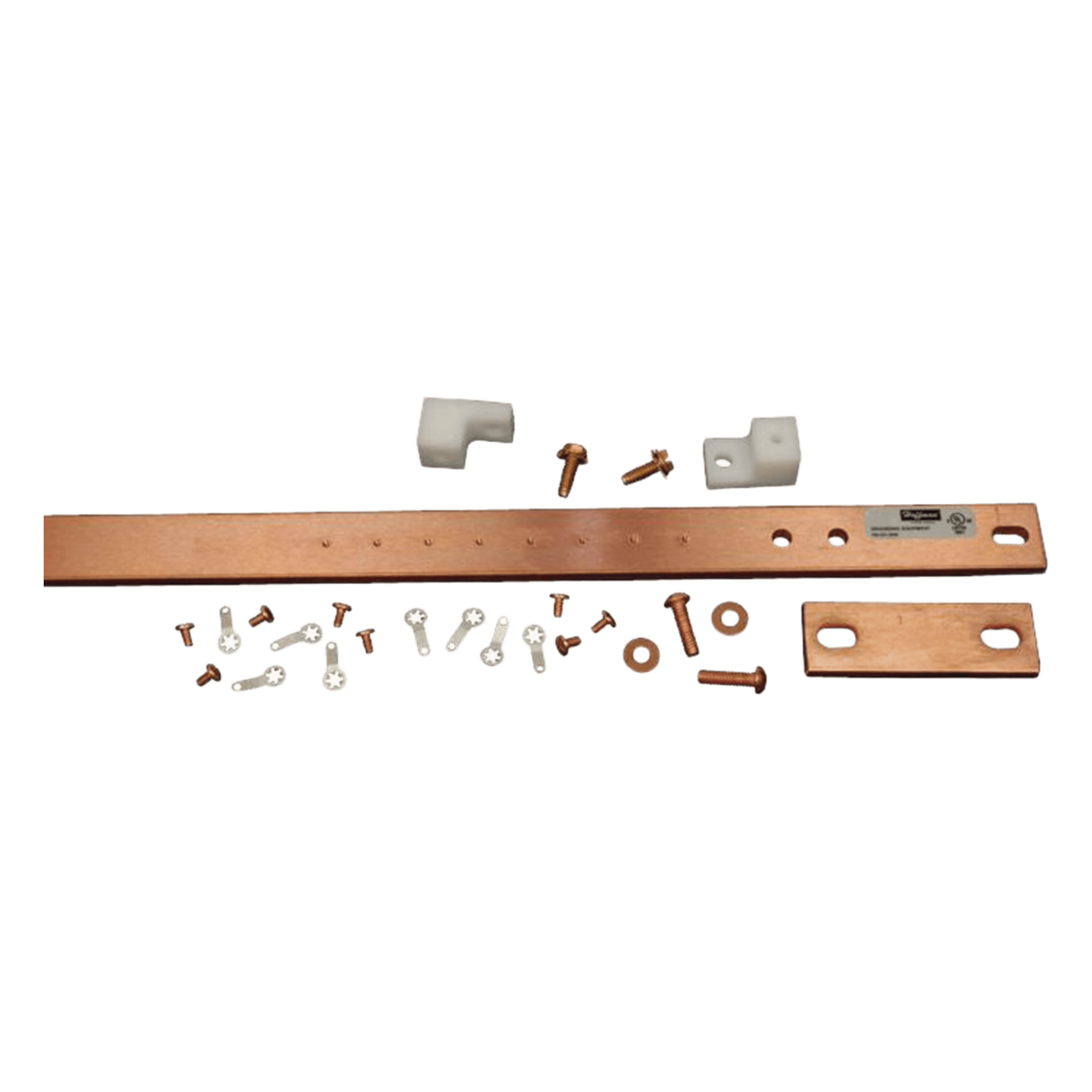 Barra de Tierra Física para Rack 19" (482.6 mm) / 1 UR / Aleación de Cobre 110 Esta — HOFFMAN · SKU DG19