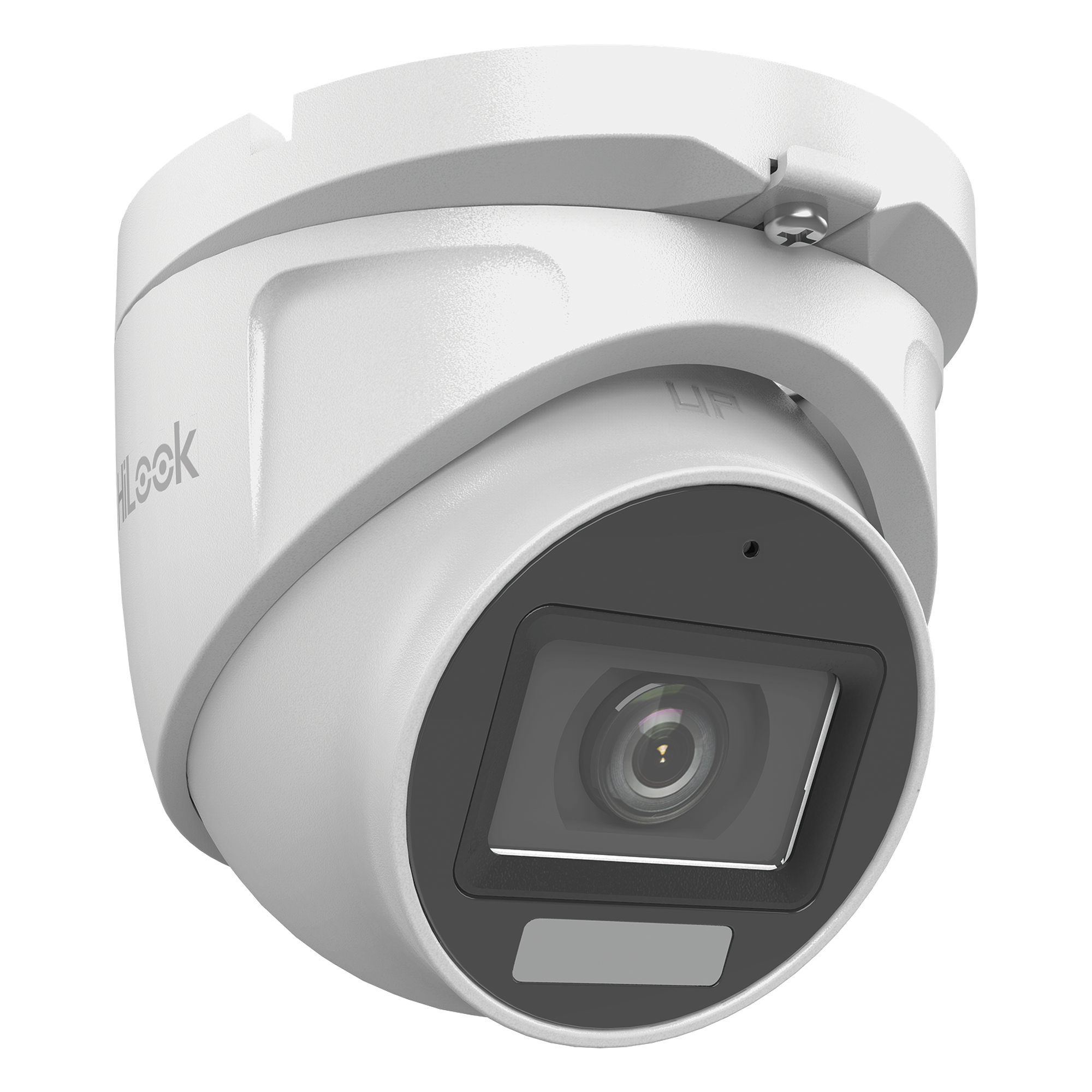 Cámara Turret TURBOHD / 3K Megapixel / Dual Light 30 m (98.4 ft) IR + 20 m (65.6 ft) Luz Blanca / Lente 2.8 mm 105° / IP66 / Audio Coaxitron / 4 Tecnologías