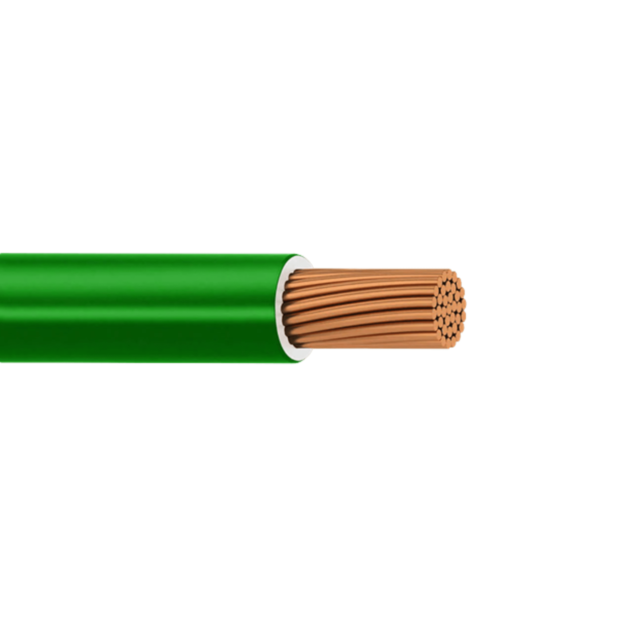 Cable THW-LS / Calibre 12 AWG / 19 Hilos / Verde / Bobina 100 m (328 ft) — INDIANA · SKU SLY-308-GRN/100