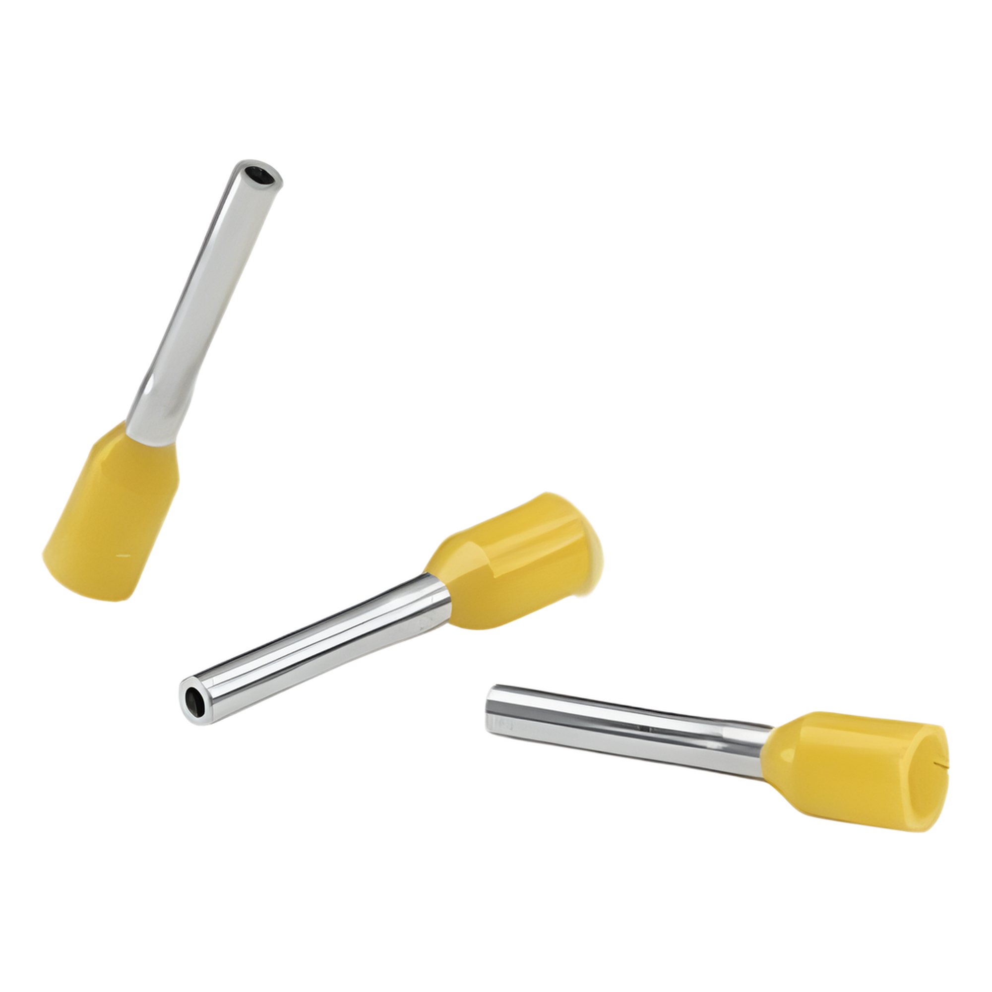Férula Aislada / 18 AWG / 12 mm Largo / DIN Color Amarillo / 500 Piezas — PANDUIT · SKU FSD76-6-D