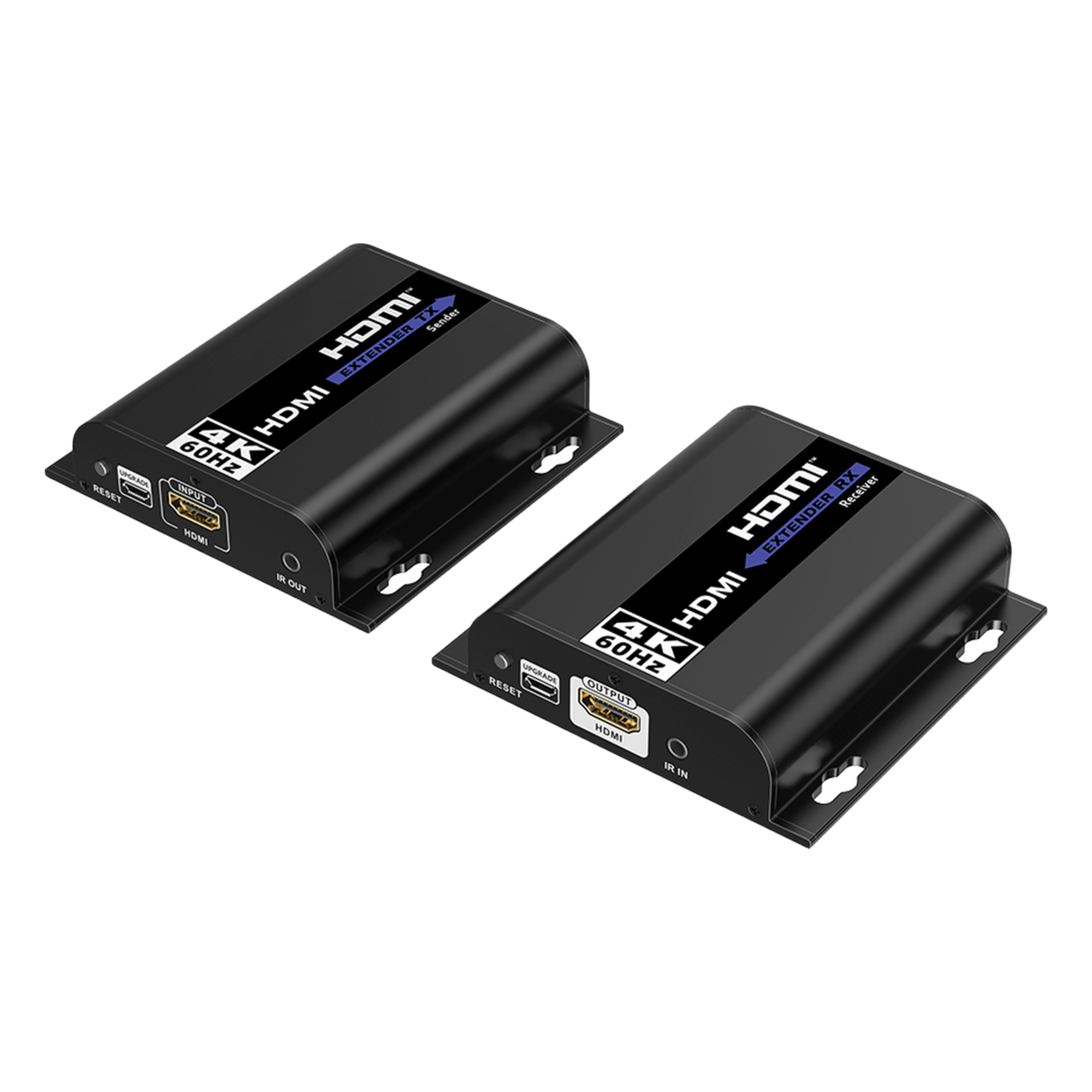 Extensor HDMI IP / 4K @60Hz / 120 m (393.7 ft) / Cat 6 / HDR10 / 18 Gbps / IR Bidireccional / Aluminio — EPCOM TITANIUM · SKU TT6834K