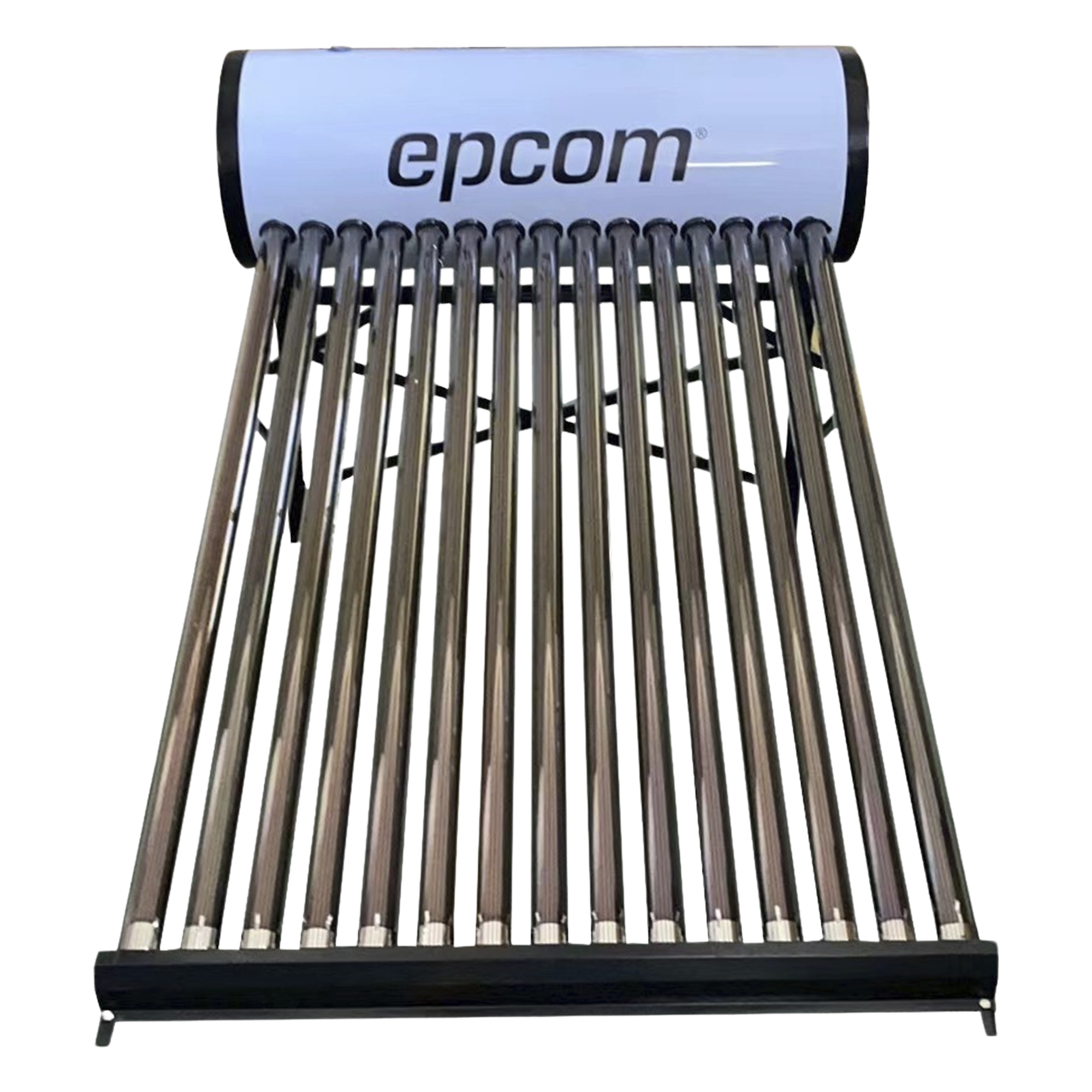 Bóiler Solar de 150L, Baja Presión con 15 Tubos de Vacío de Mayor Resistencia y Termotanque Inoxidable de Grado Alimenticio 150 L Resistentes a Granizo de Hasta 25 mm/ l, Incluye Anodo de Magnesio