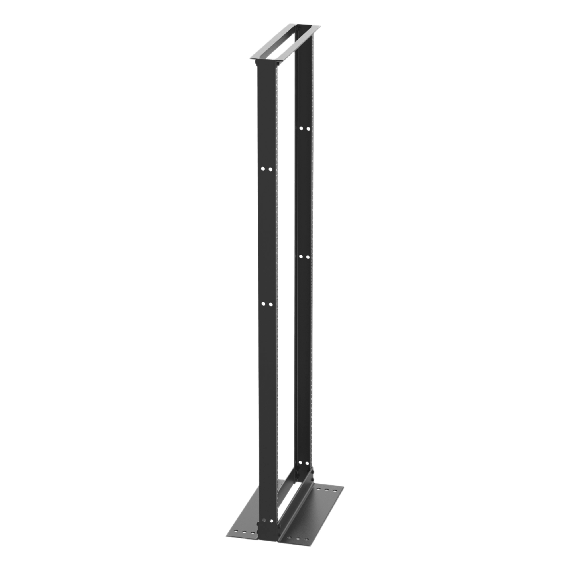 Rack de Dos Postes / 19 in / 45 UR / Carga 453 kg (997.9 lb) / Rieles Numerados #12-24 / Acero / EIA-310D