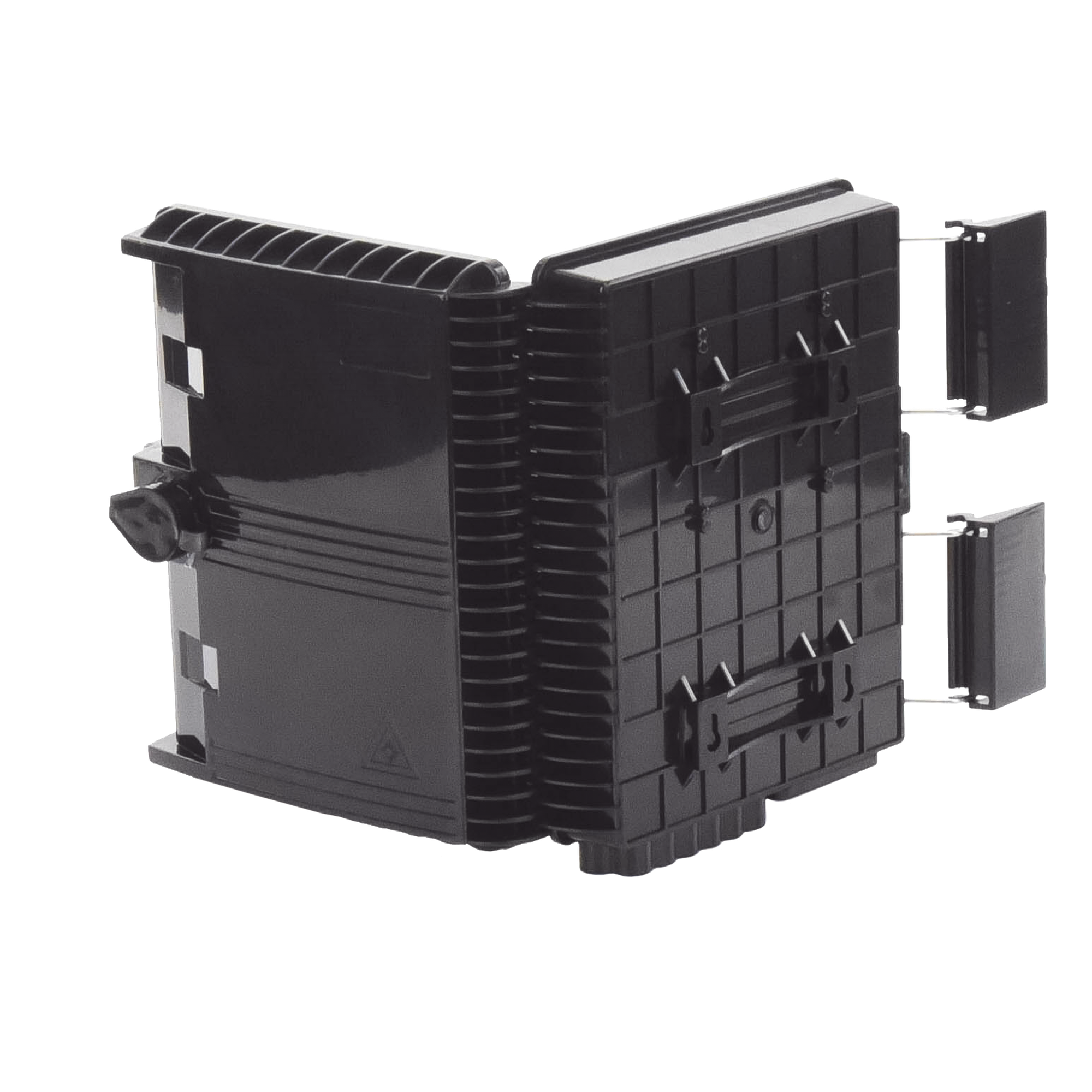 Caja de Empalme para Fibra Óptica / 24 Fusiones / IP65 / Splitter 1x8 SC/APC / 12 Puertos Drop / -40°C a +85°C