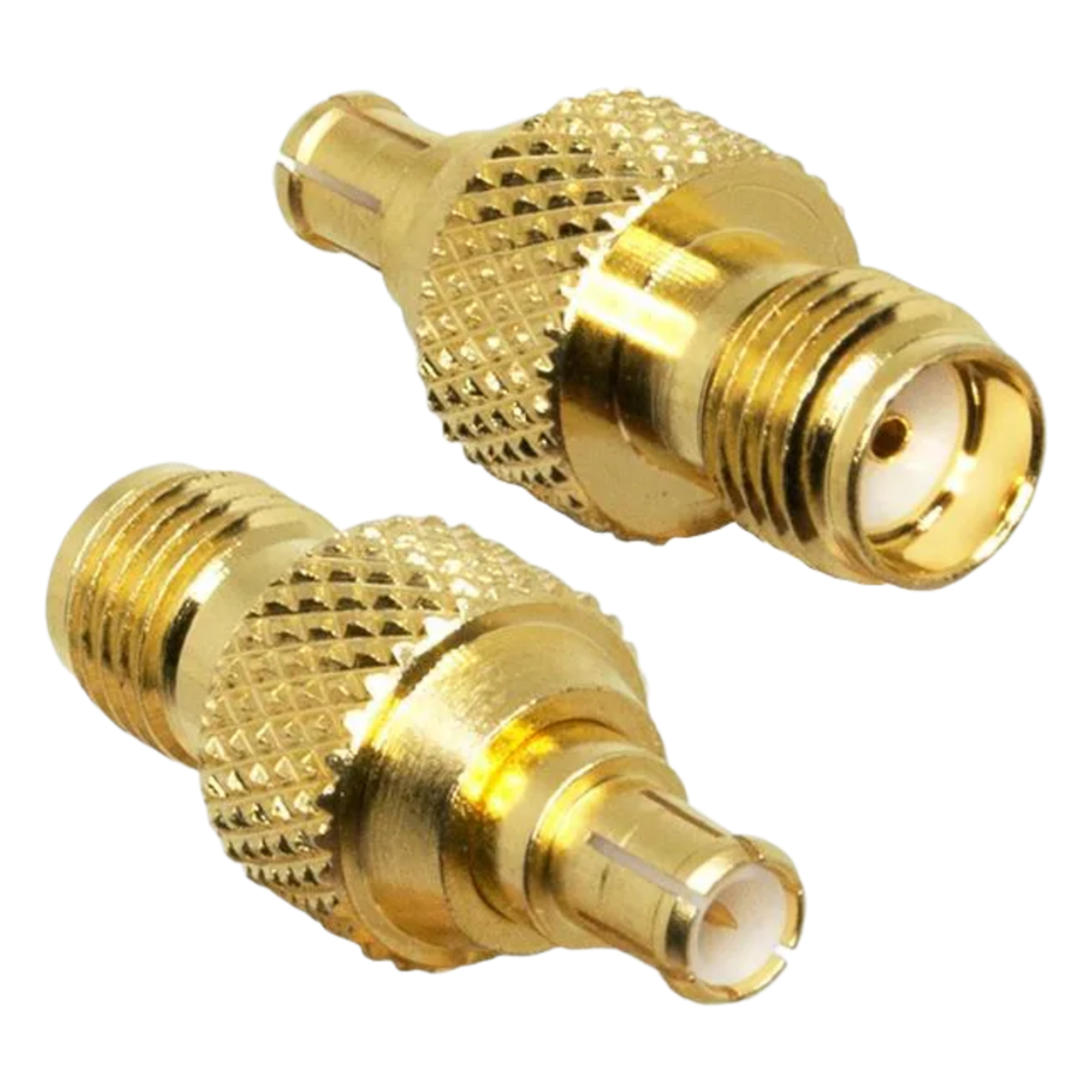 Adaptador RF / SMA Hembra a MCX Macho / 50 Ohm / Latón Niquelado / DC-6 GHz — SYSCOM PARTS · SKU ADP-SMAF-MCXM
