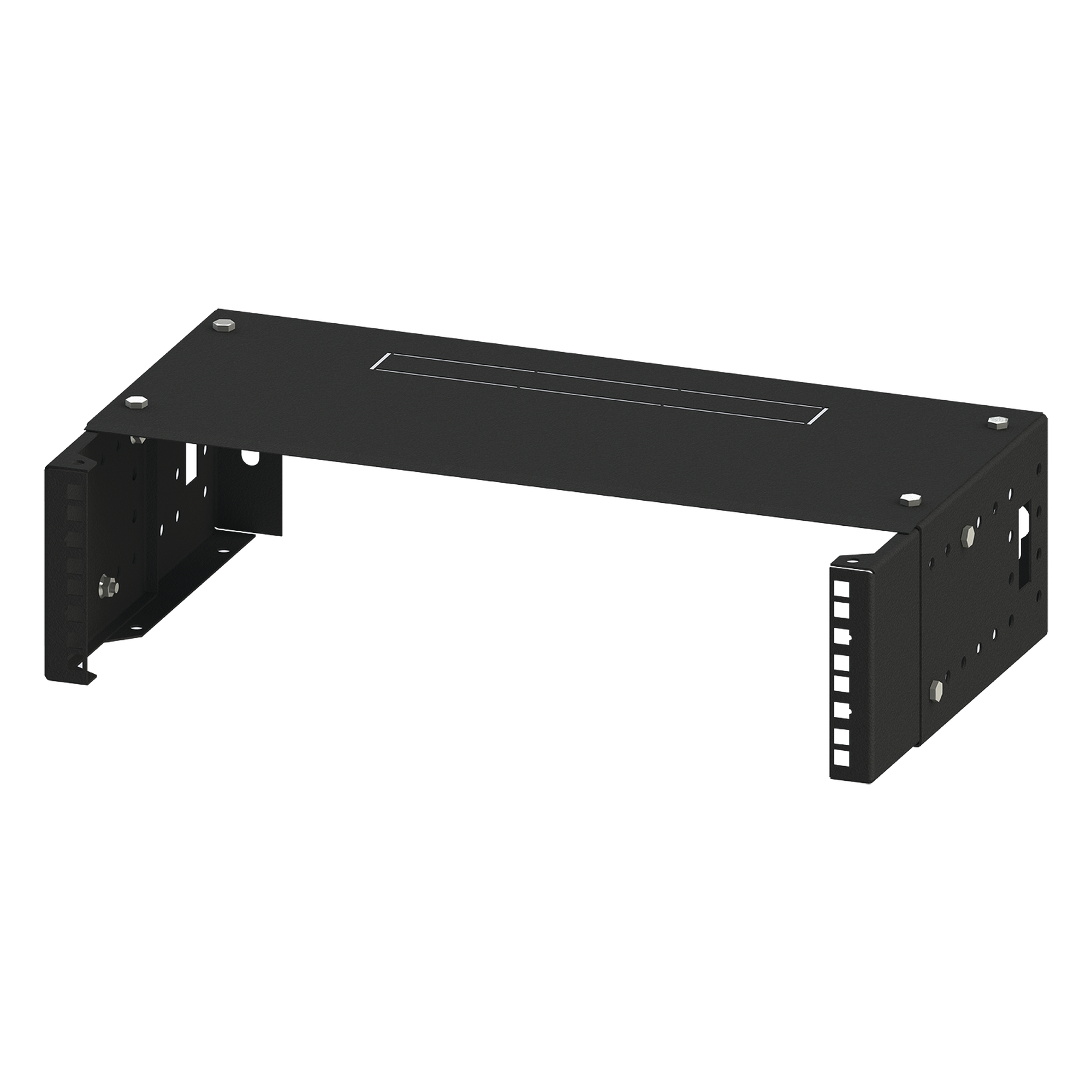 Rack Abierto de Pared / 19in / 2.5 UR / Profundidad Ajustable 8 a 12 in (20.3 a 30.5 cm) / Acero Electroestático — LINKEDPRO BY EPCOM · SKU LP-REP-1202.5