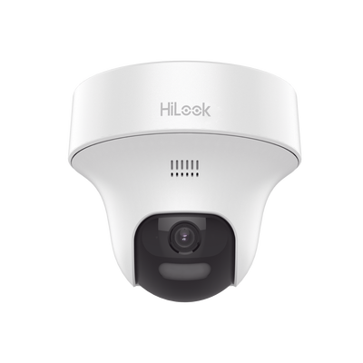 [Audio Bidireccional + Dual Light + ColorVu] PT TURBOHD 3K (5 Megapíxel) / Lente 3.6 mm / 25 mts IR EXIR + 20 mts Luz Blanca / Micrófono y Bocina Integrado  / dWDR / Uso Interior / Plástico